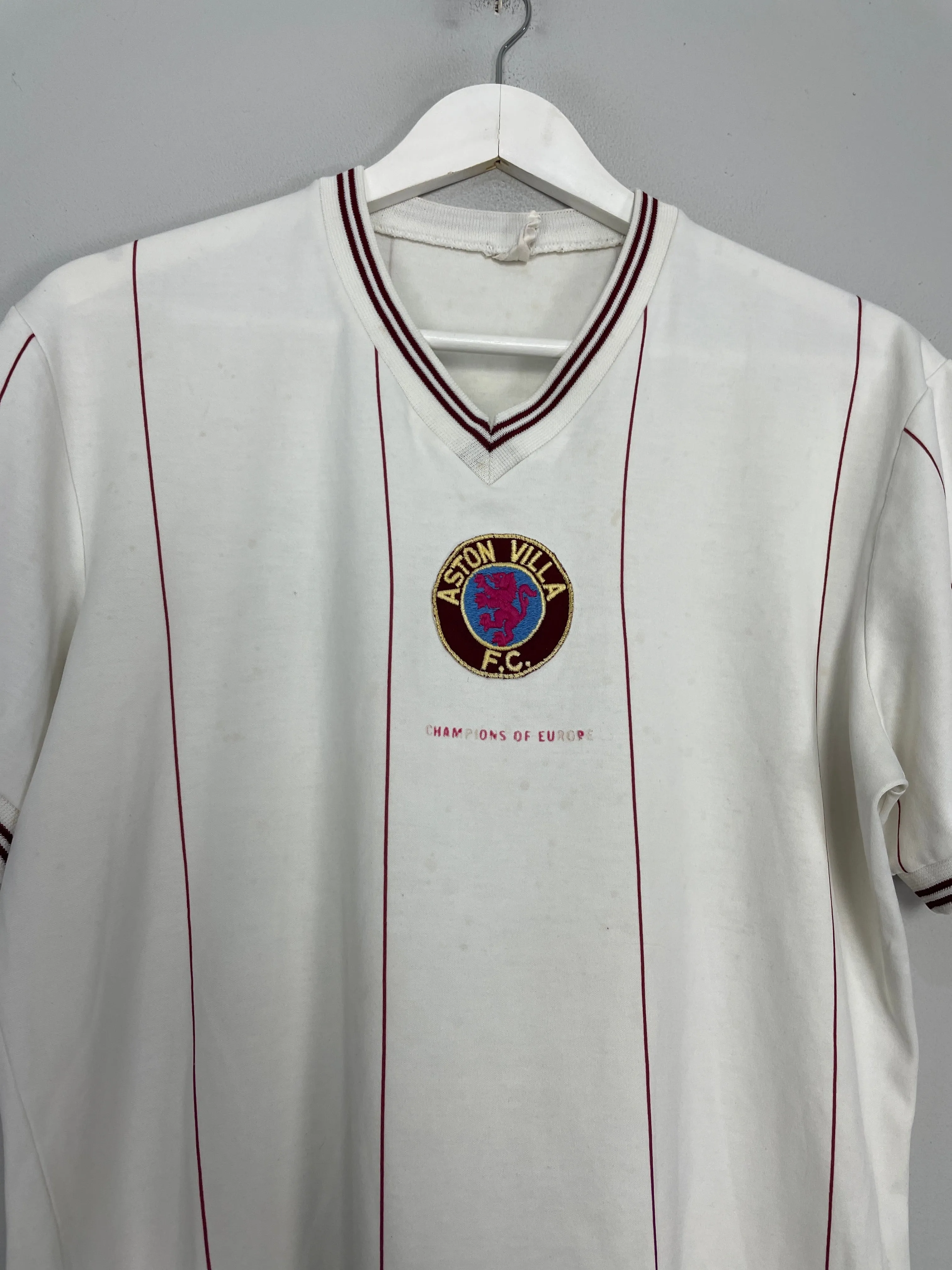 1981/83 ASTON VILLA *EUROPEAN CHAMPIONS* AWAY SHIRT (M) LE COQ