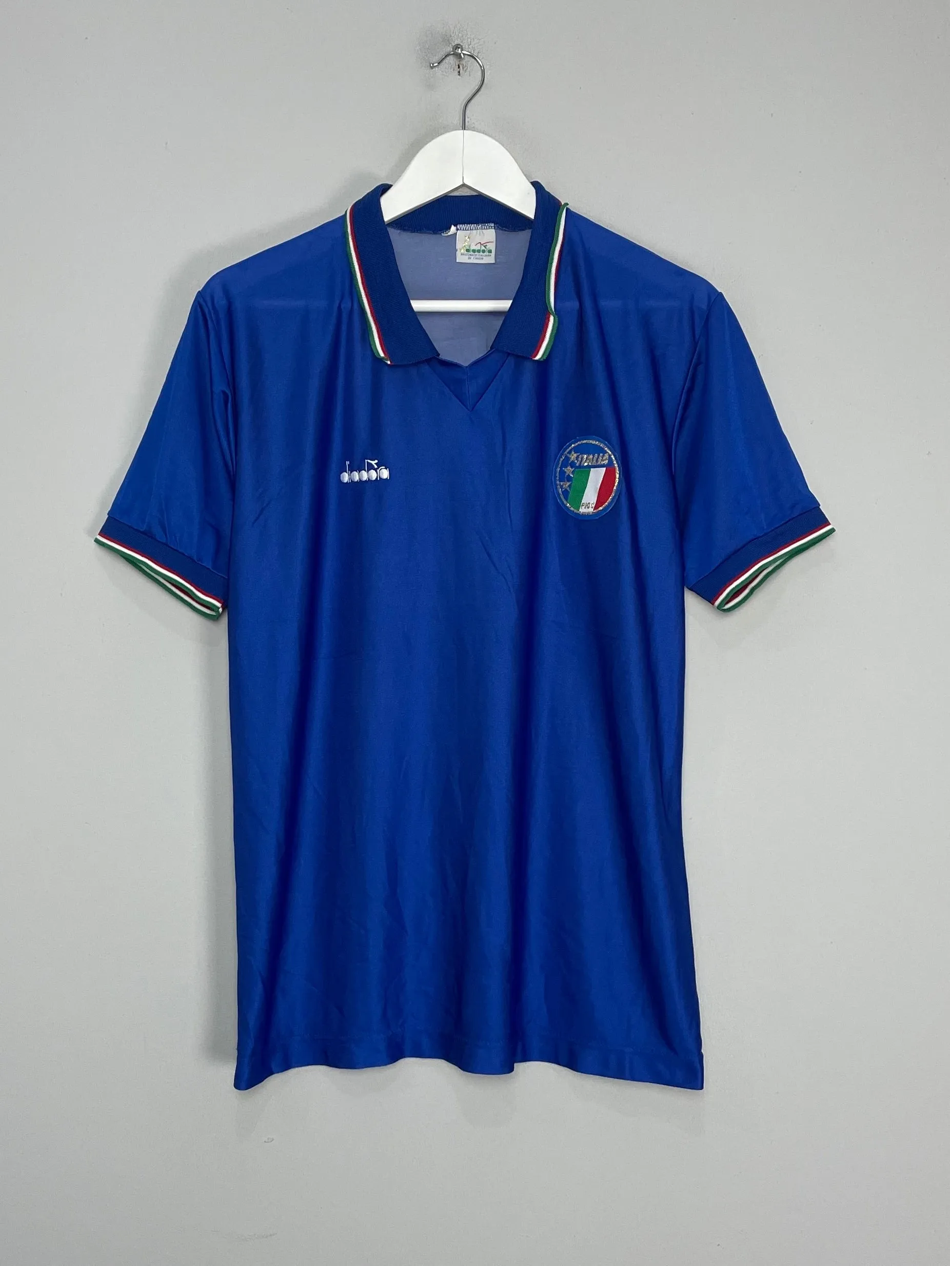 1986/91 ITALY BAGGIO #15 HOME SHIRT (L) DIADORA
