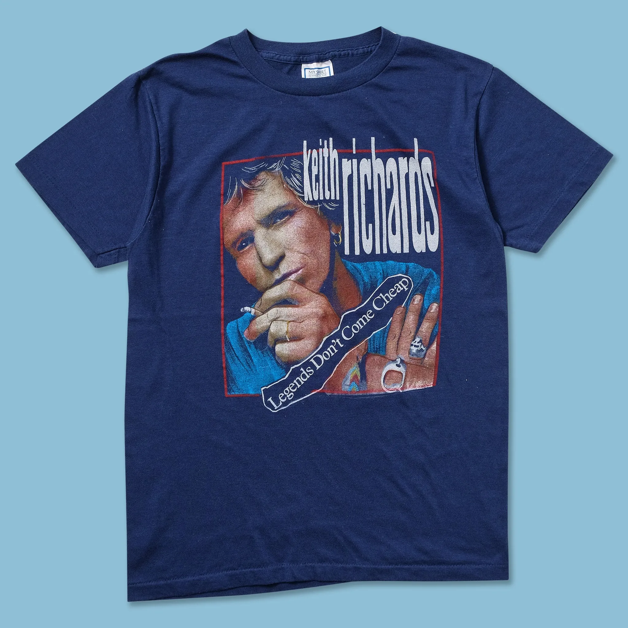 1988 Keith Richards Legends Don't Come Cheap T-Shirt Small