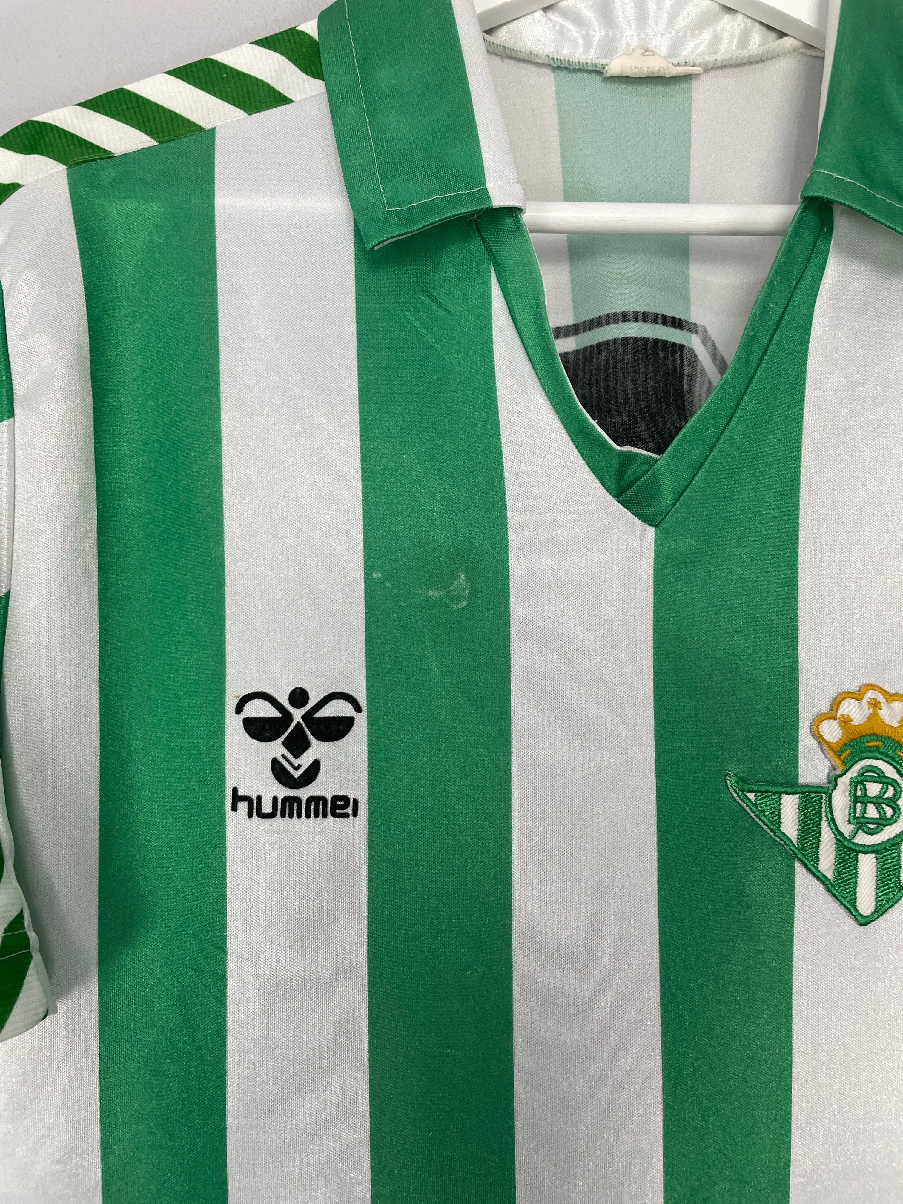 1988/90 REAL BETIS #3 HOME SHIRT (L) HUMMEL
