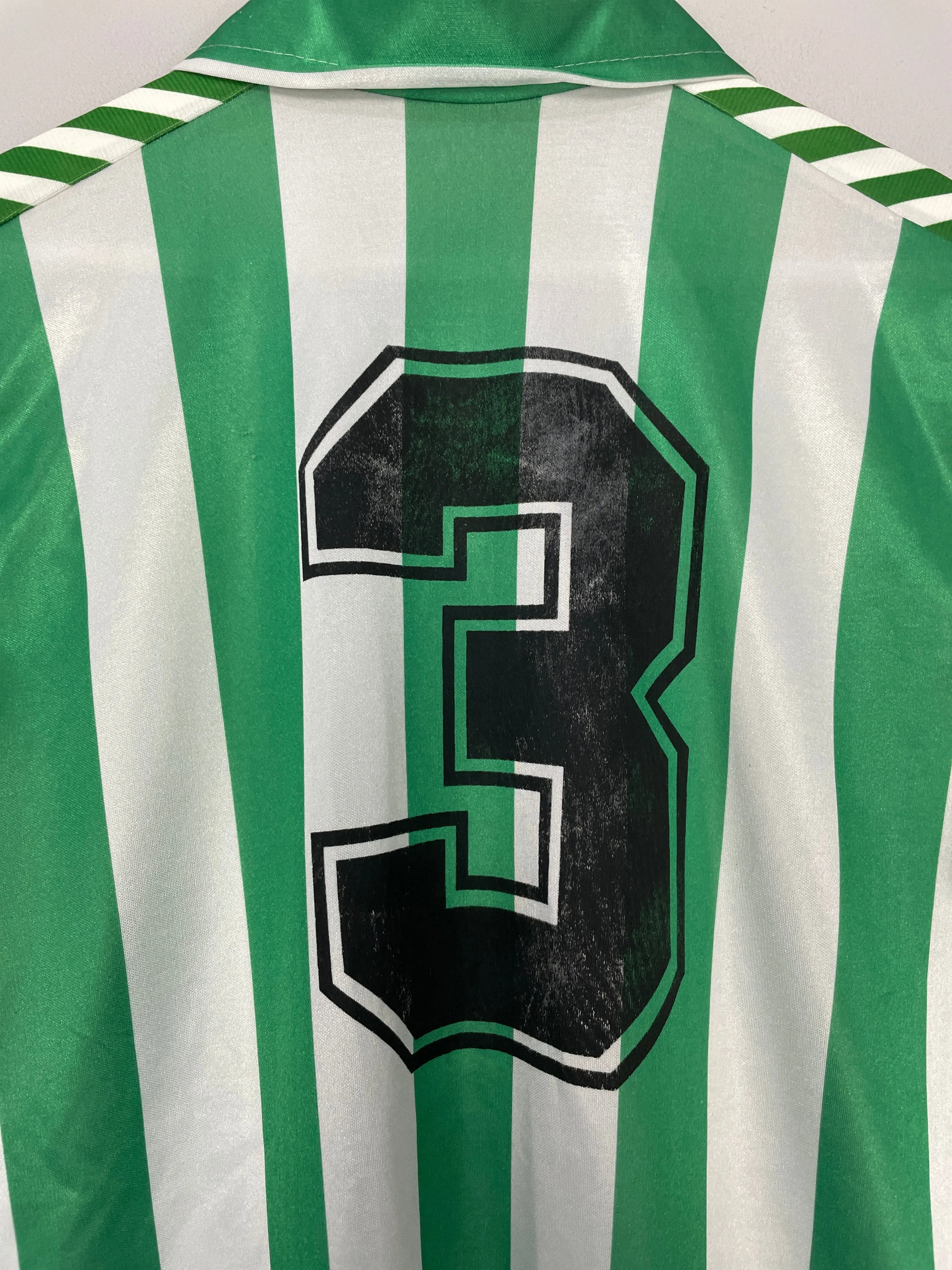 1988/90 REAL BETIS #3 HOME SHIRT (L) HUMMEL