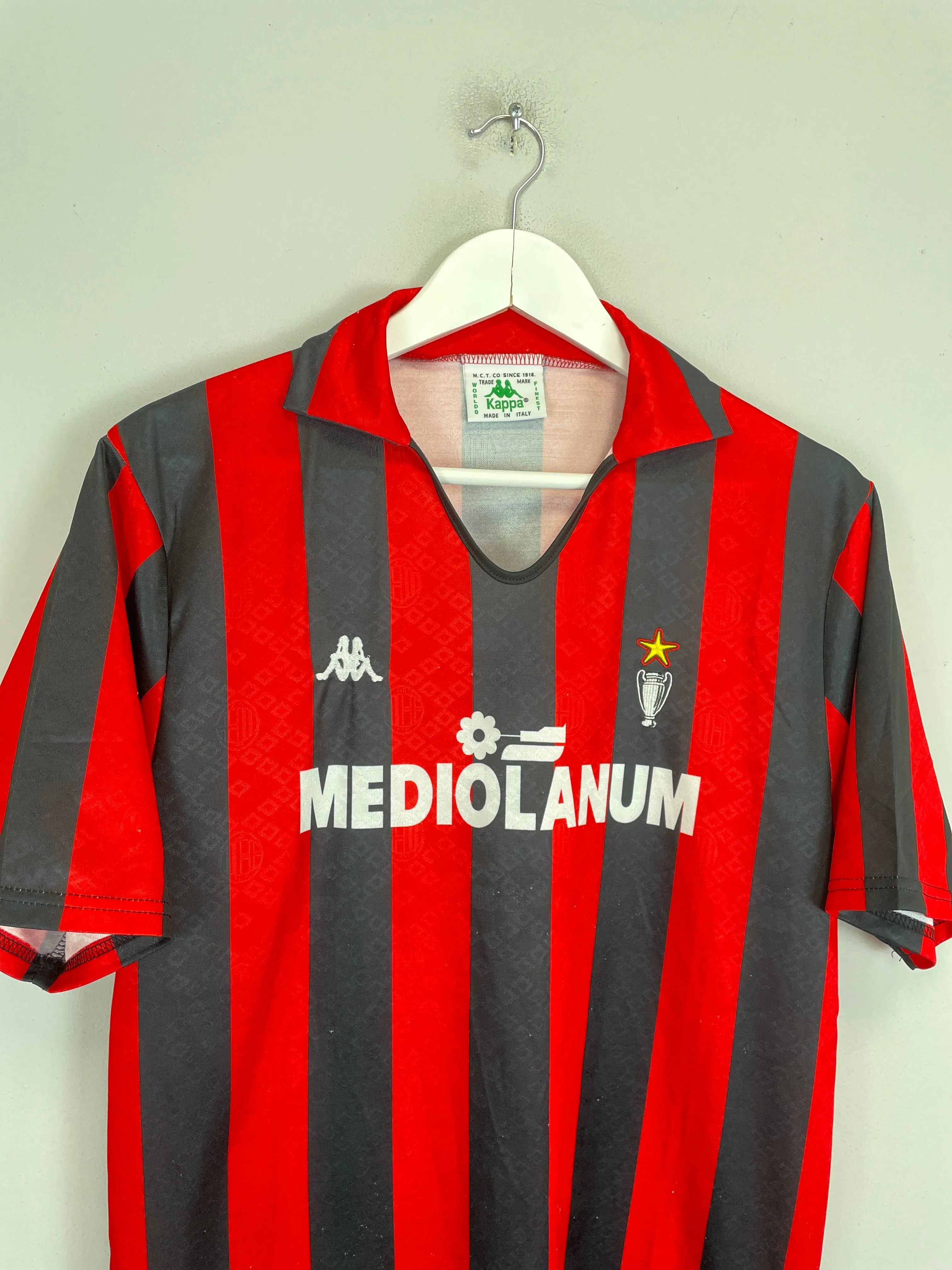 1989/90 AC MILAN HOME SHIRT (L) KAPPA