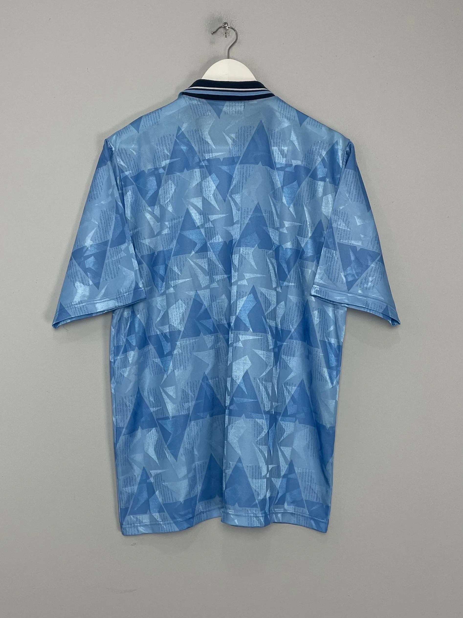 1989/91 MANCHESTER CITY HOME SHIRT (L) UMBRO