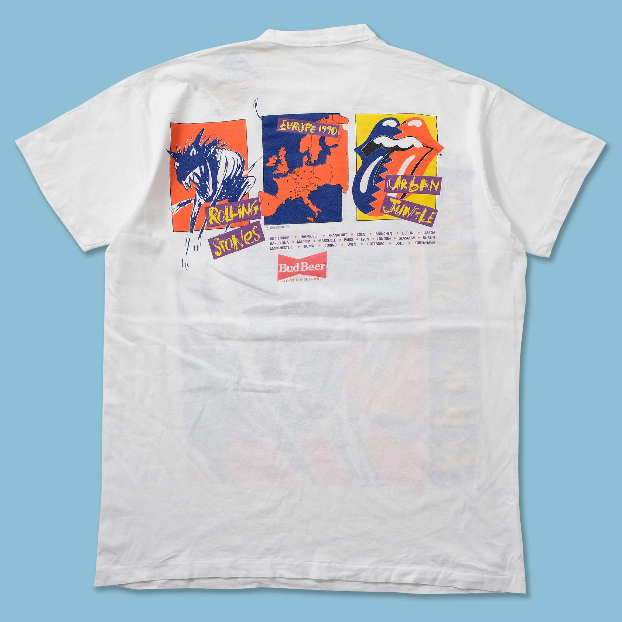 1990 Rolling Stones Urban Jungle Tour T-Shirt XLarge