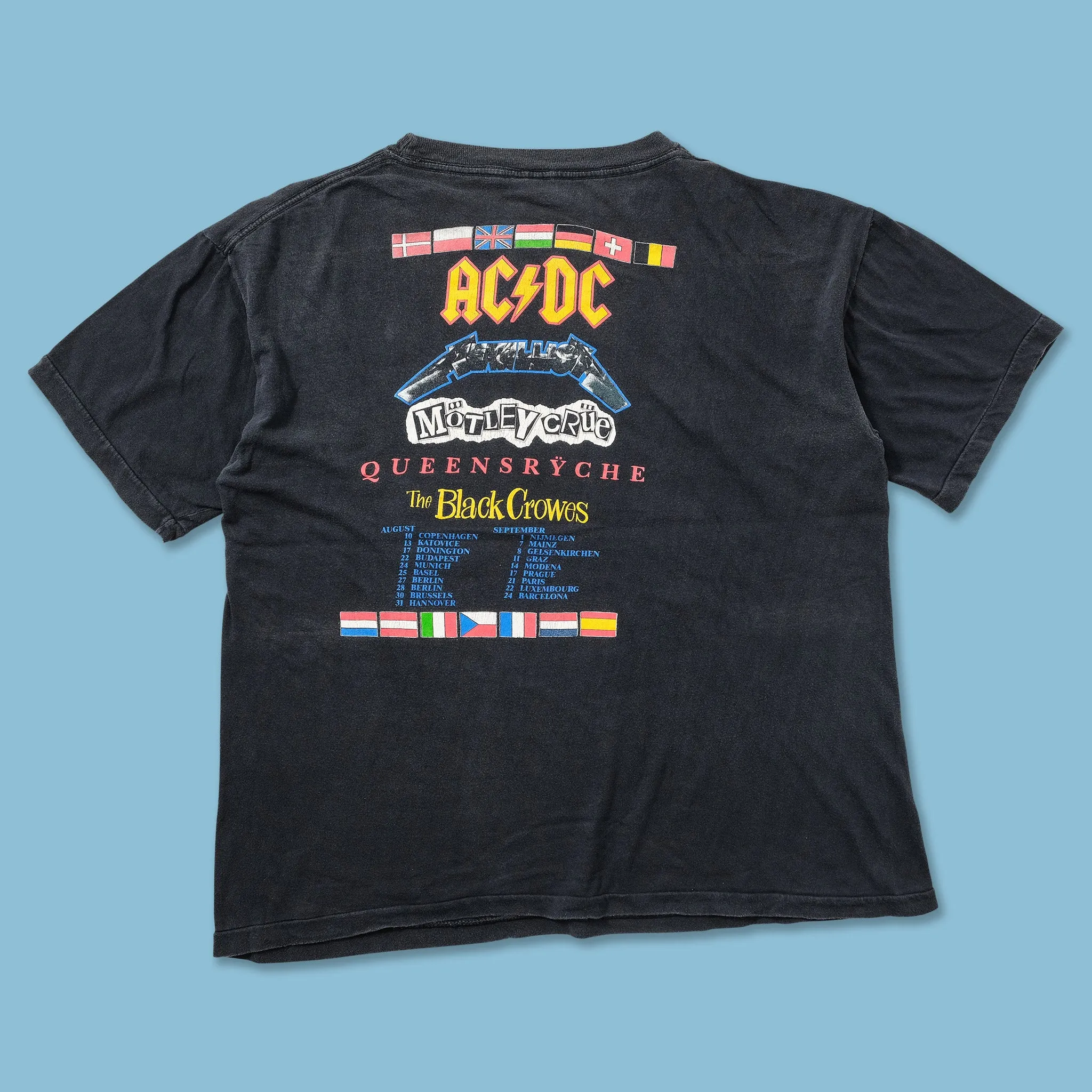 1991 Monsters of Rock Tour T-Shirt Large
