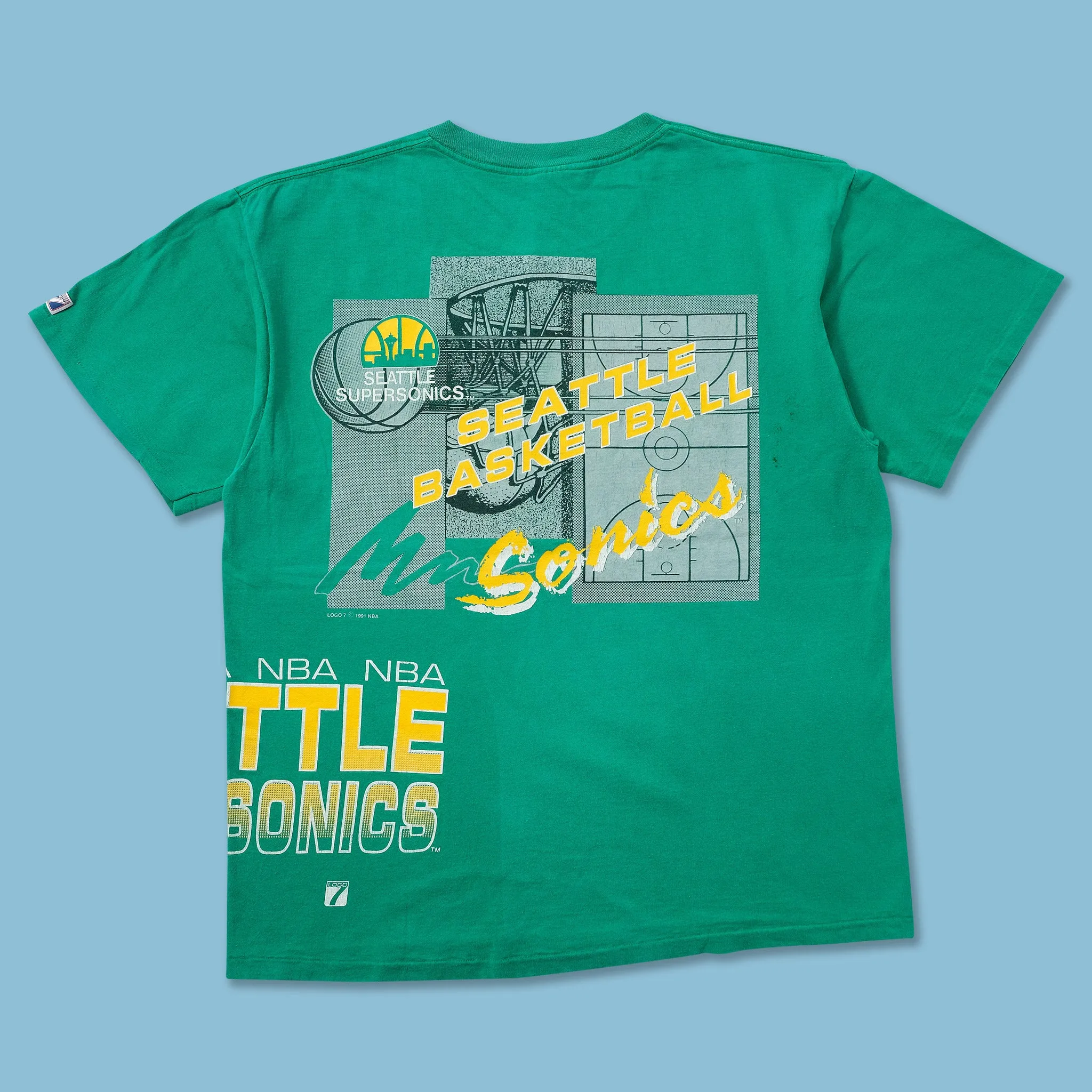 1991 Seattle Supersonics T-Shirt Large