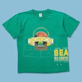 1991 Seattle Supersonics T-Shirt Large