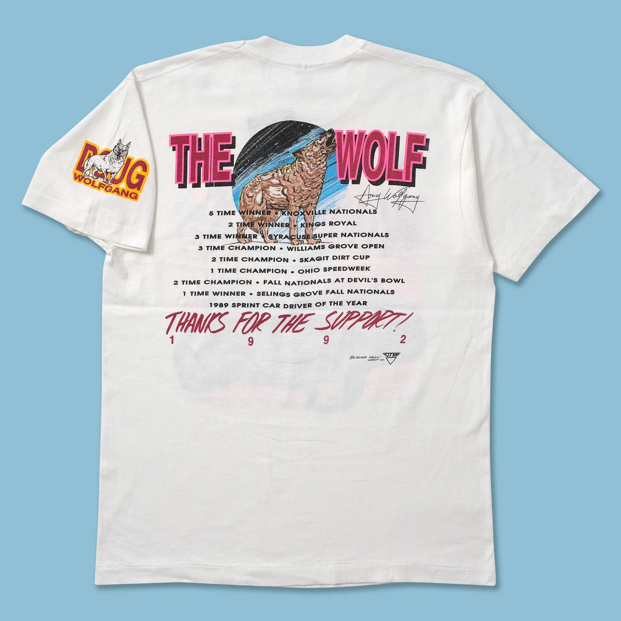 1992 Doug Wolfgang Drag Racing T-Shirt Large