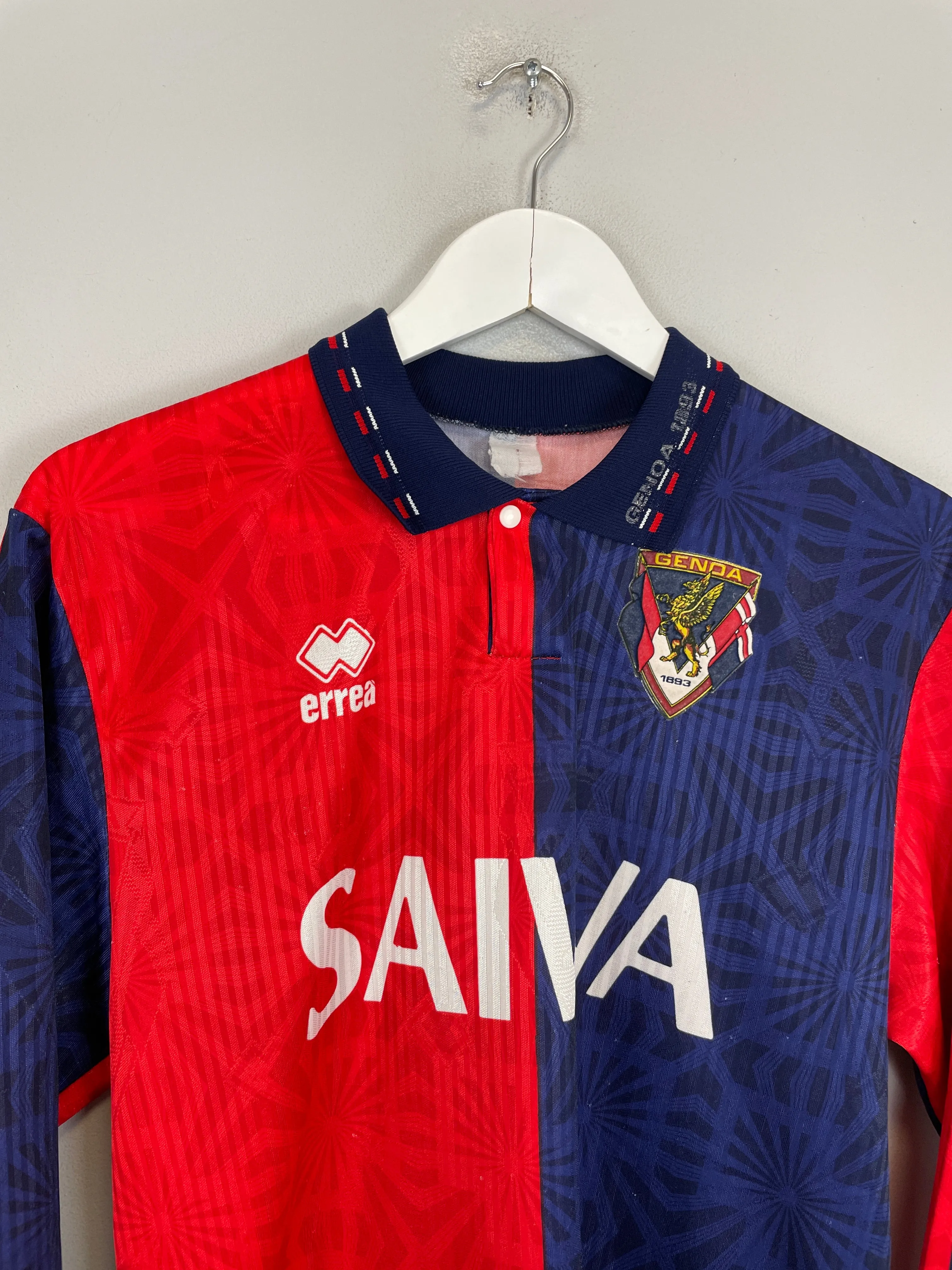 1992/93 GENOA L/S HOME SHIRT (M) ERREA