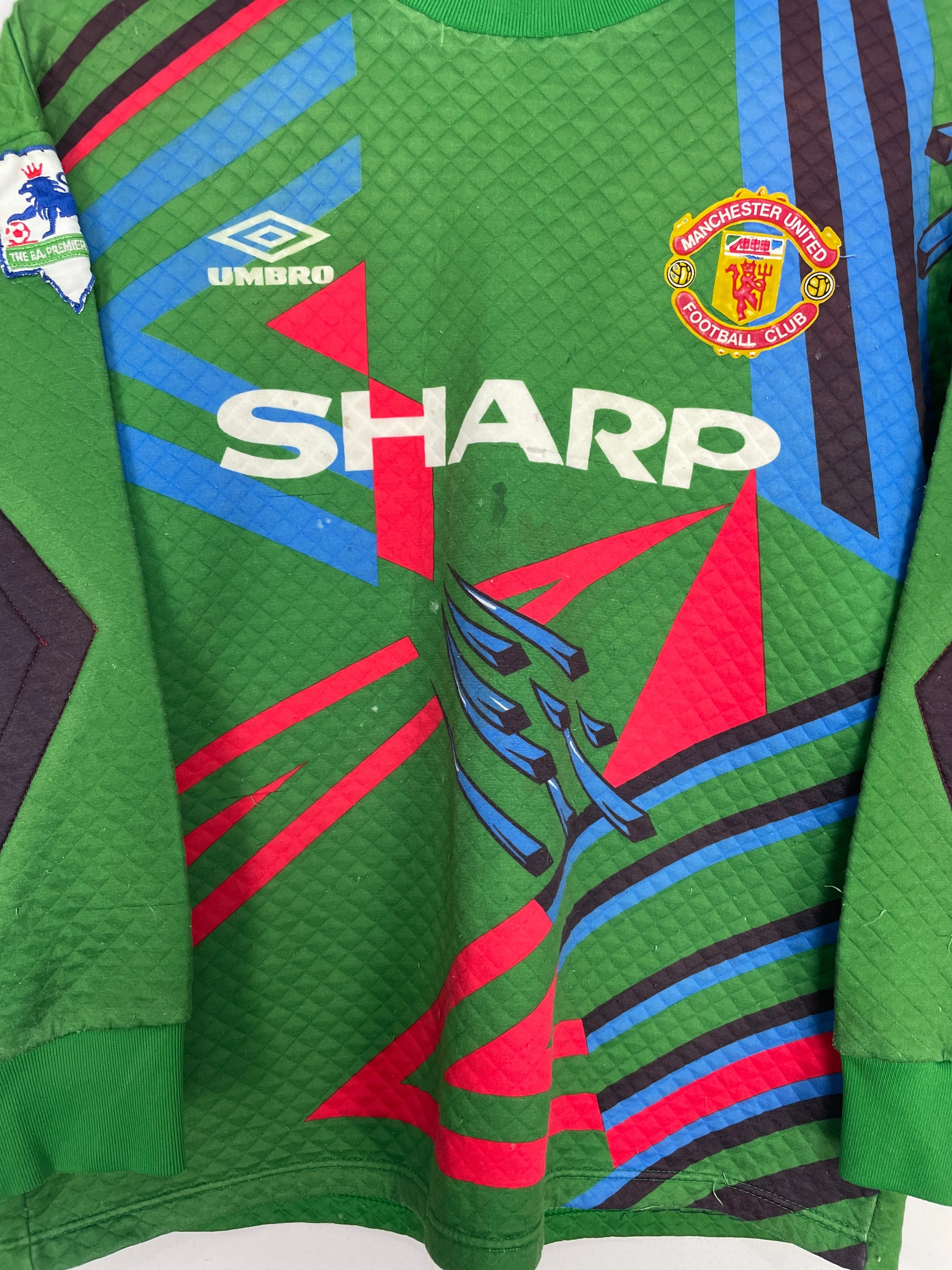 1992/93 MANCHESTER UNITED #1 GK SHIRT (S) UMBRO