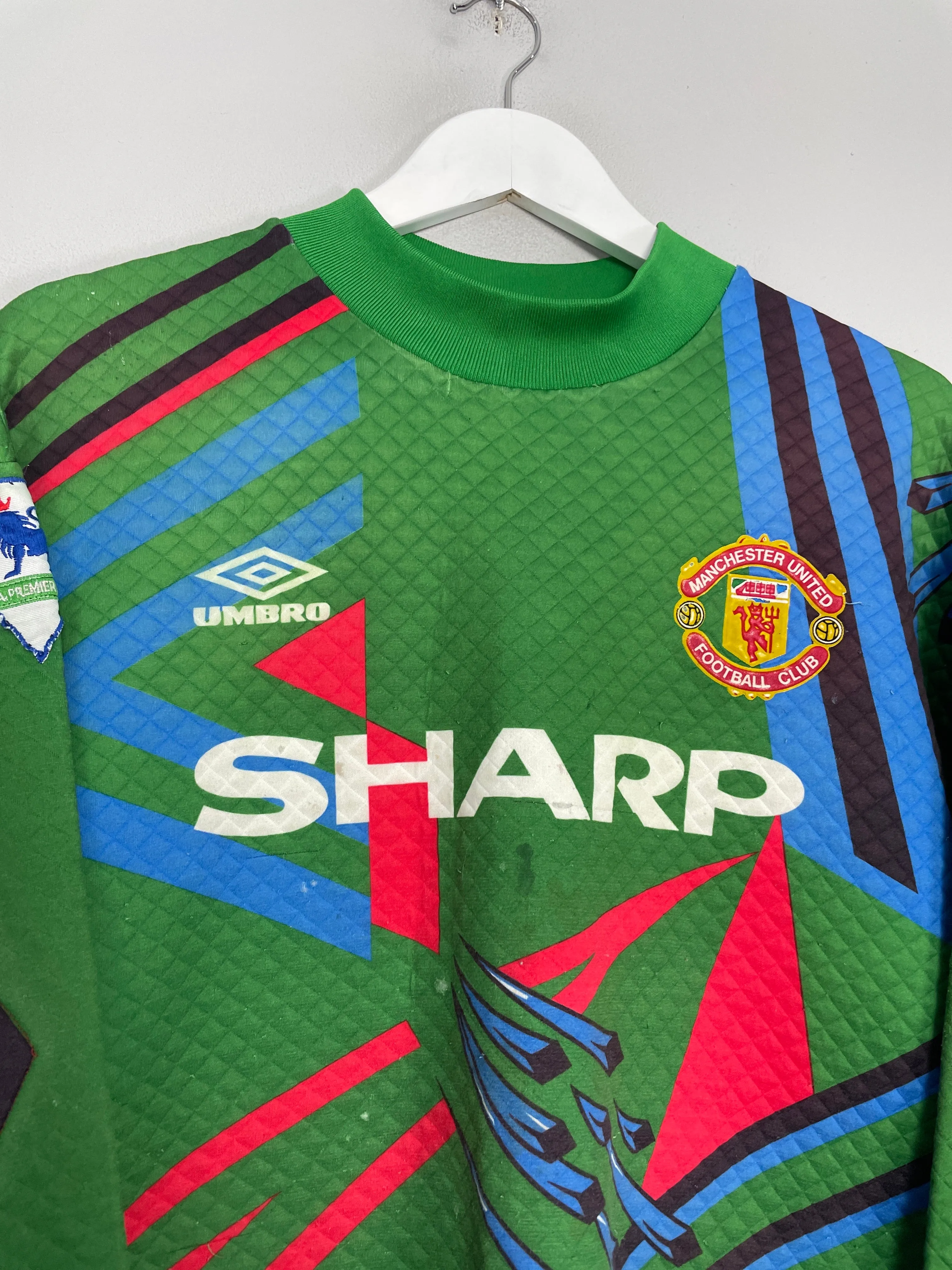 1992/93 MANCHESTER UNITED #1 GK SHIRT (S) UMBRO