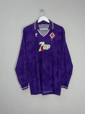 1992/94 FIORENTINA #7 L/S HOME SHIRT (L) LOTTO