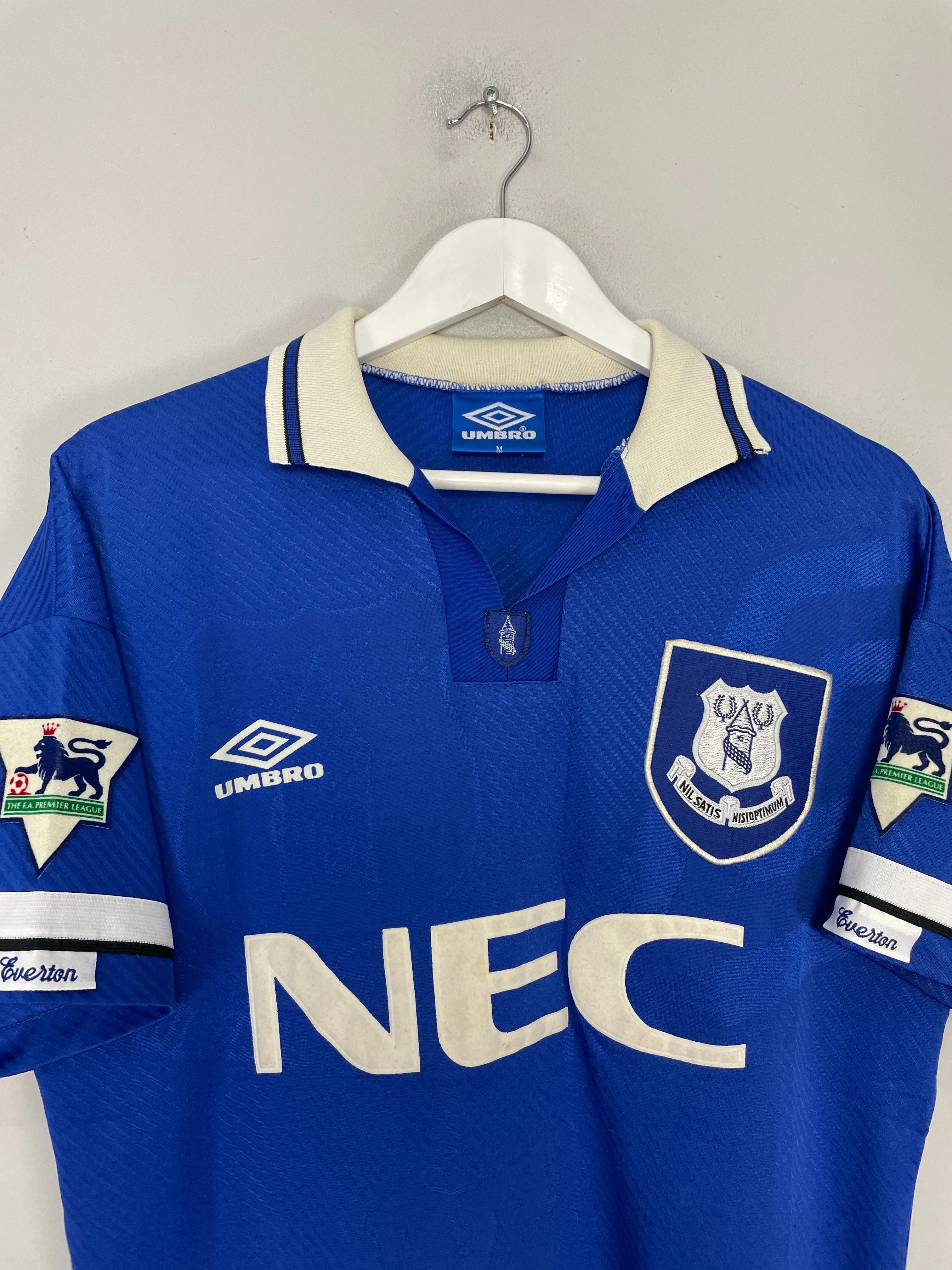 1993/95 EVERTON HOME SHIRT (M) UMBRO