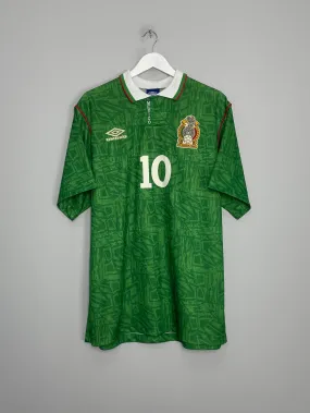 1994 MEXICO #10 HOME SHIRT (XL) UMBRO