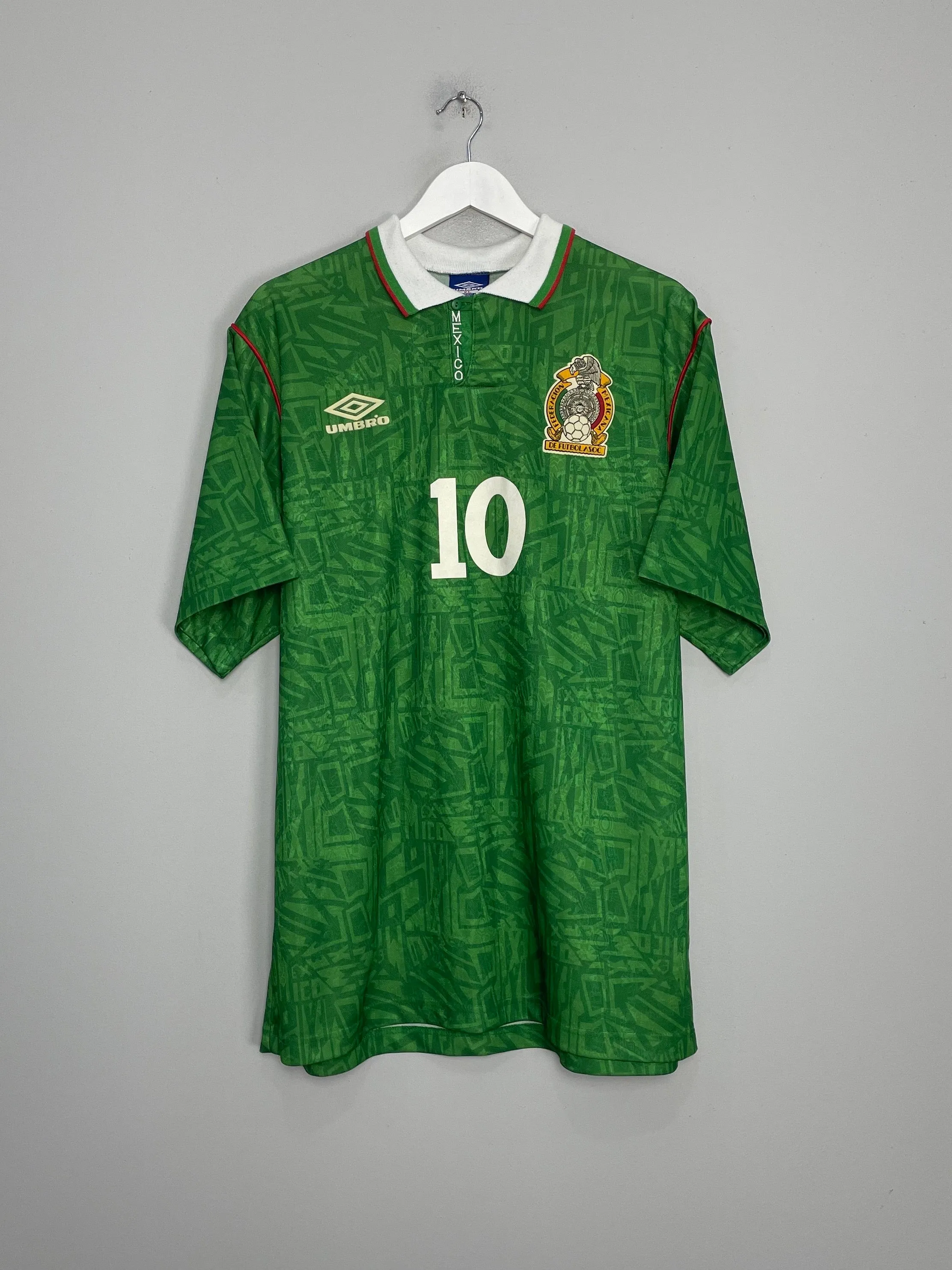 1994 MEXICO #10 HOME SHIRT (XL) UMBRO