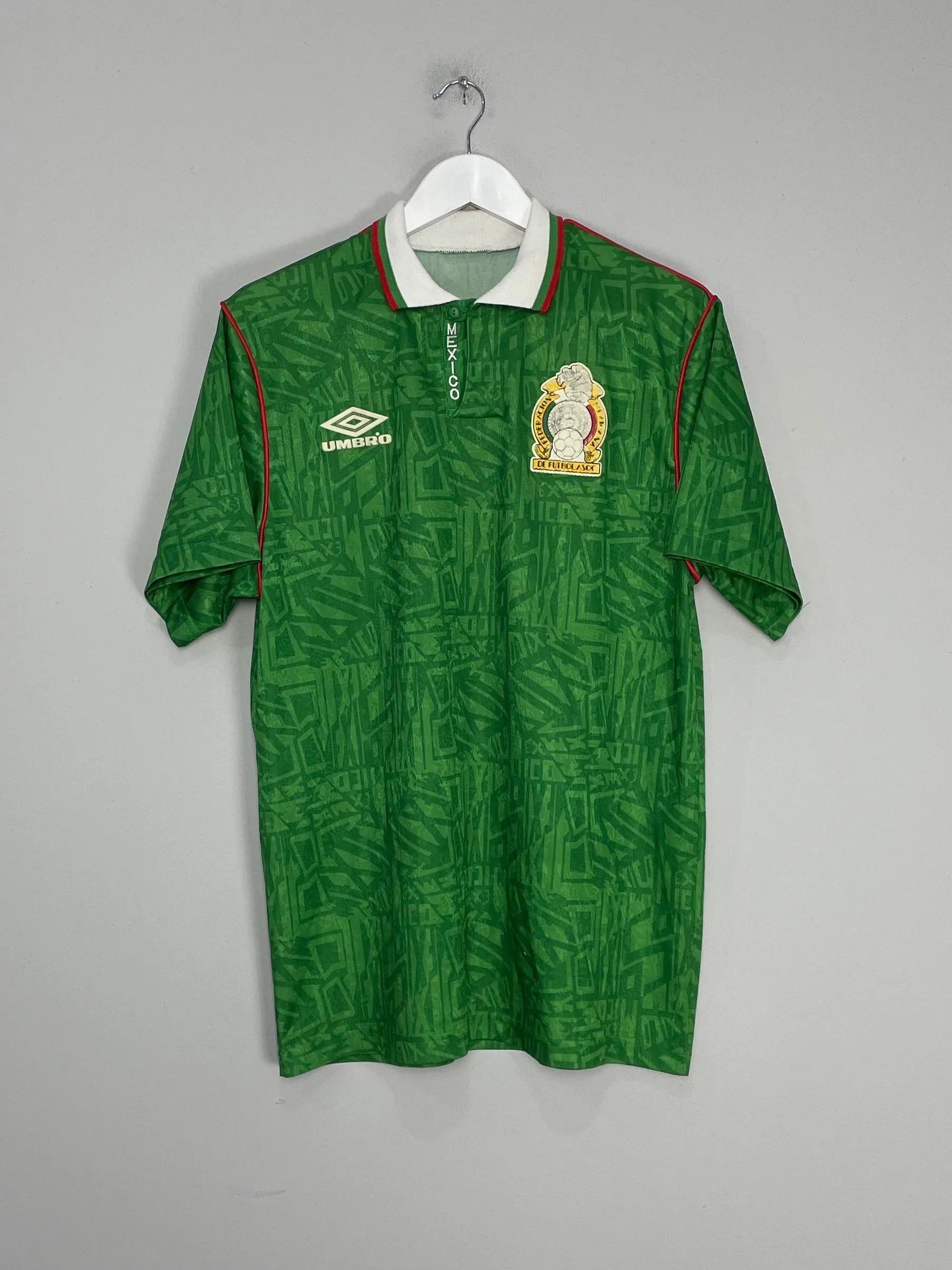 1994 MEXICO HOME SHIRT (M) UMBRO