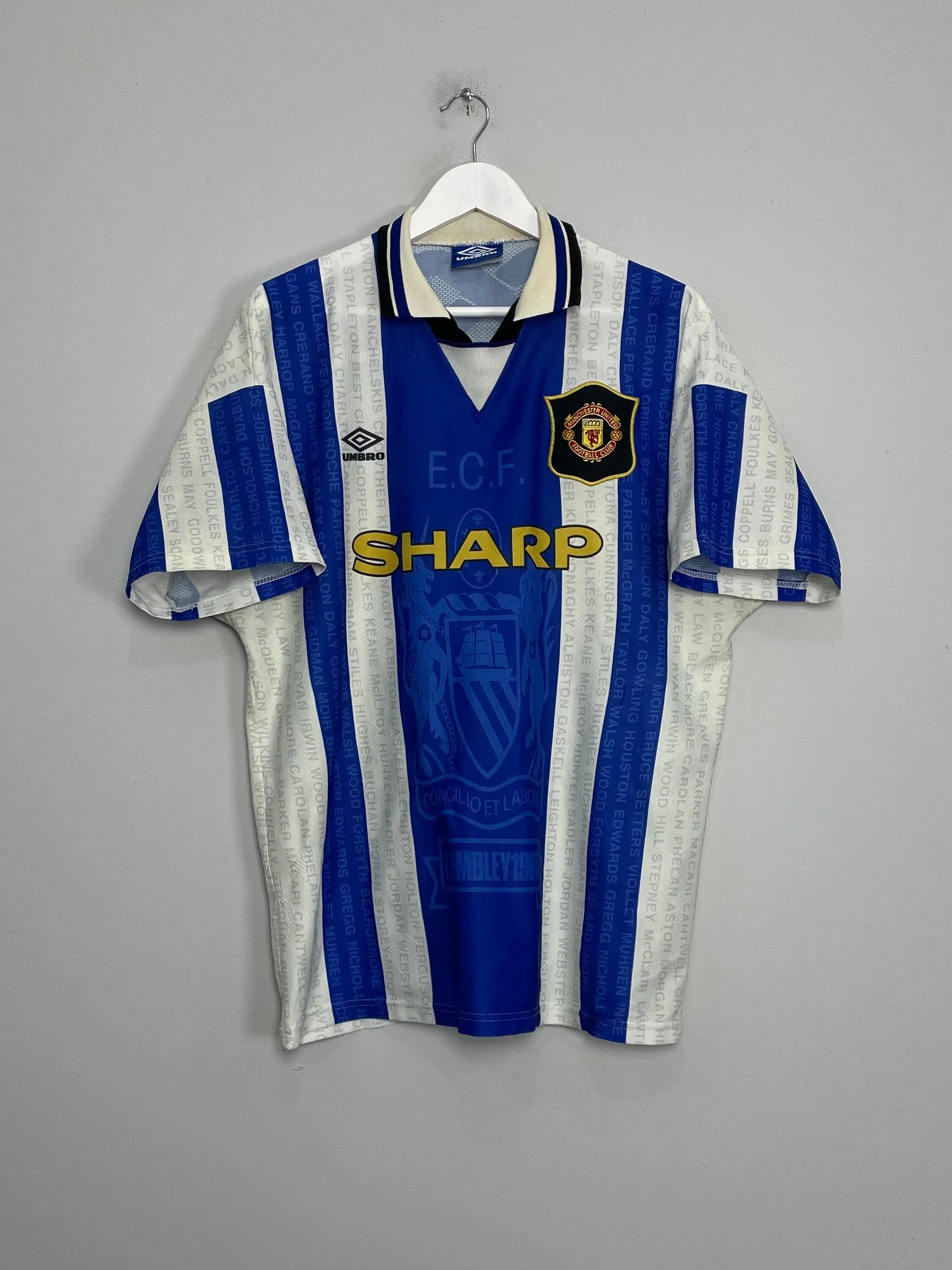 1994/96 MANCHESTER UNITED THIRD SHIRT (L) UMBRO