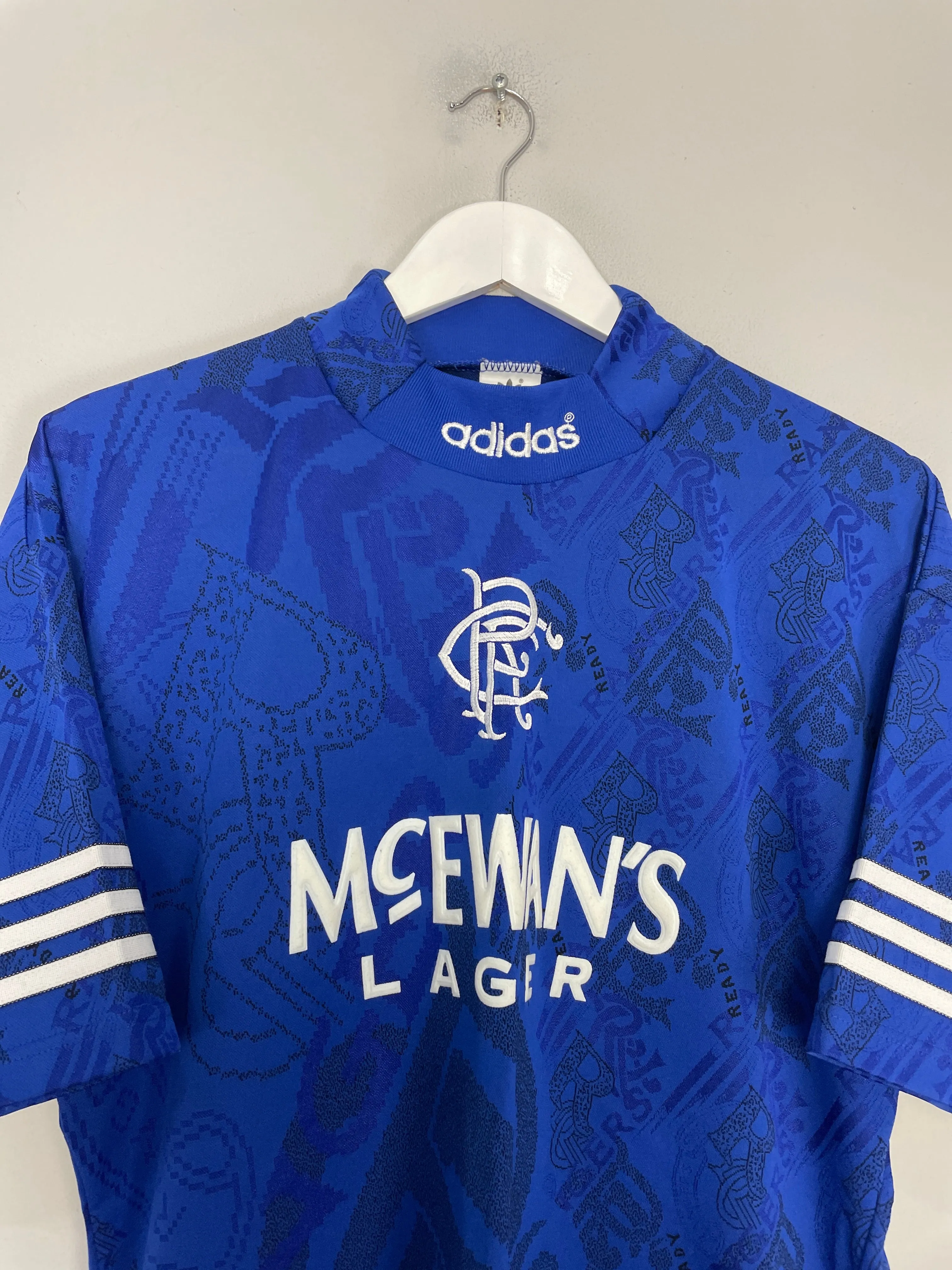 1994/96 RANGERS HOME SHIRT (M) ADIDAS