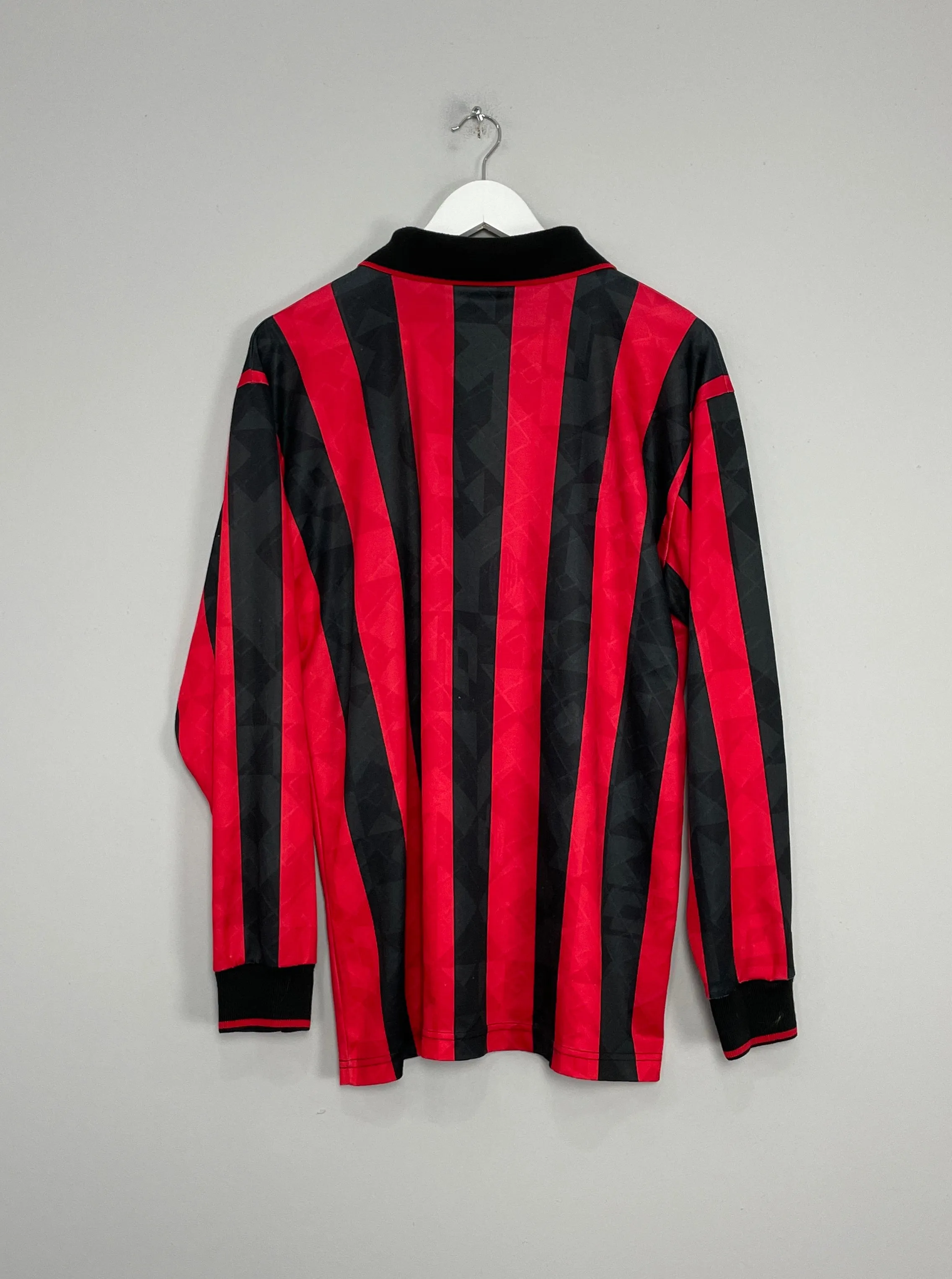 1995/96 AC MILAN L/S HOME SHIRT (XL) LOTTO