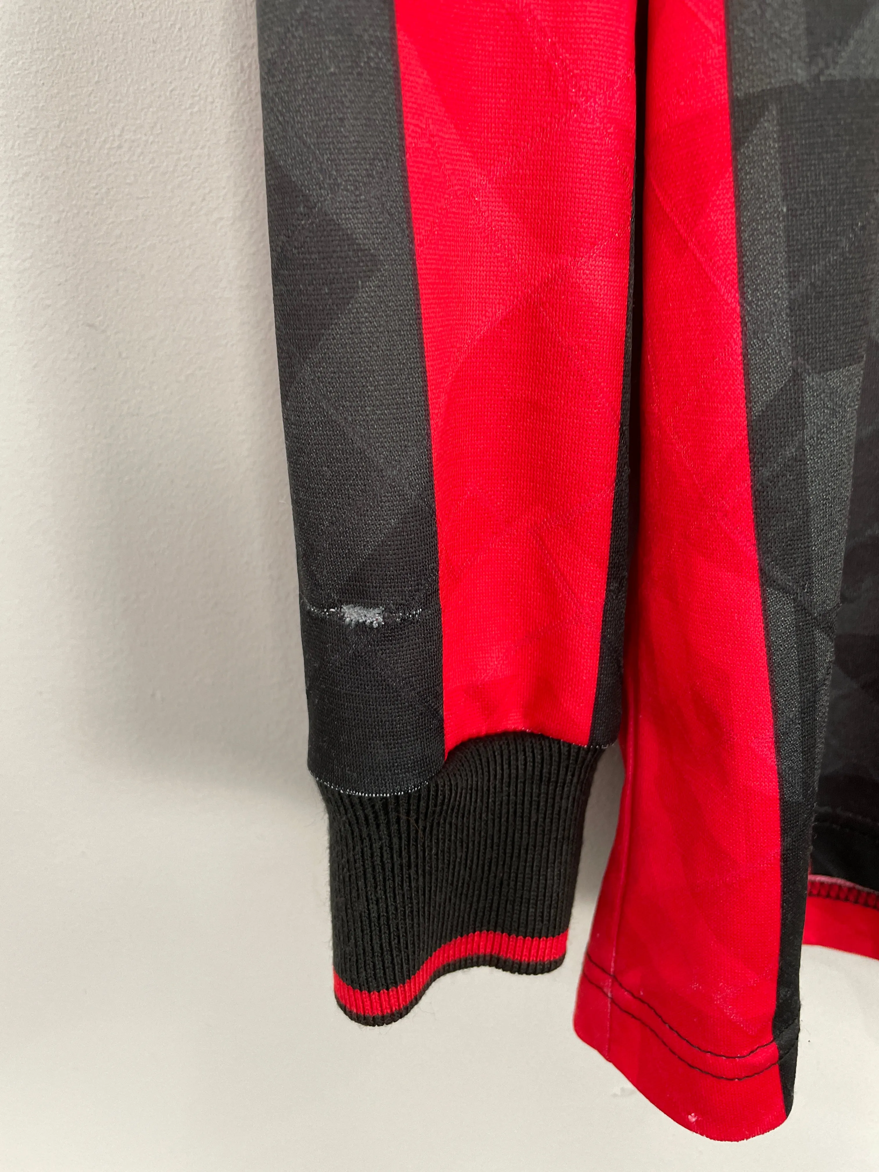 1995/96 AC MILAN L/S HOME SHIRT (XL) LOTTO