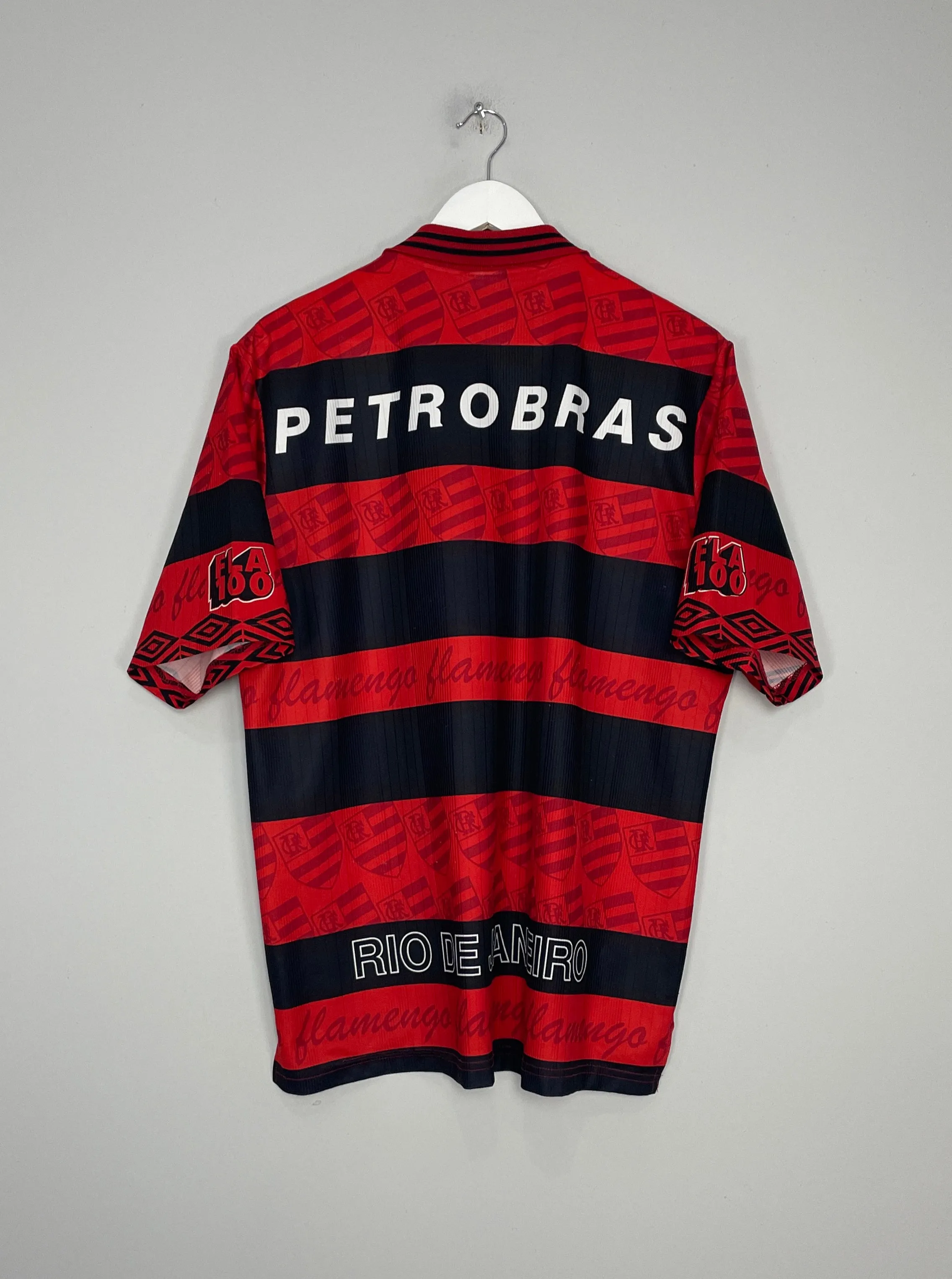 1995/96 FLAMENGO *CENTENARY* HOME SHIRT (L) UMBRO