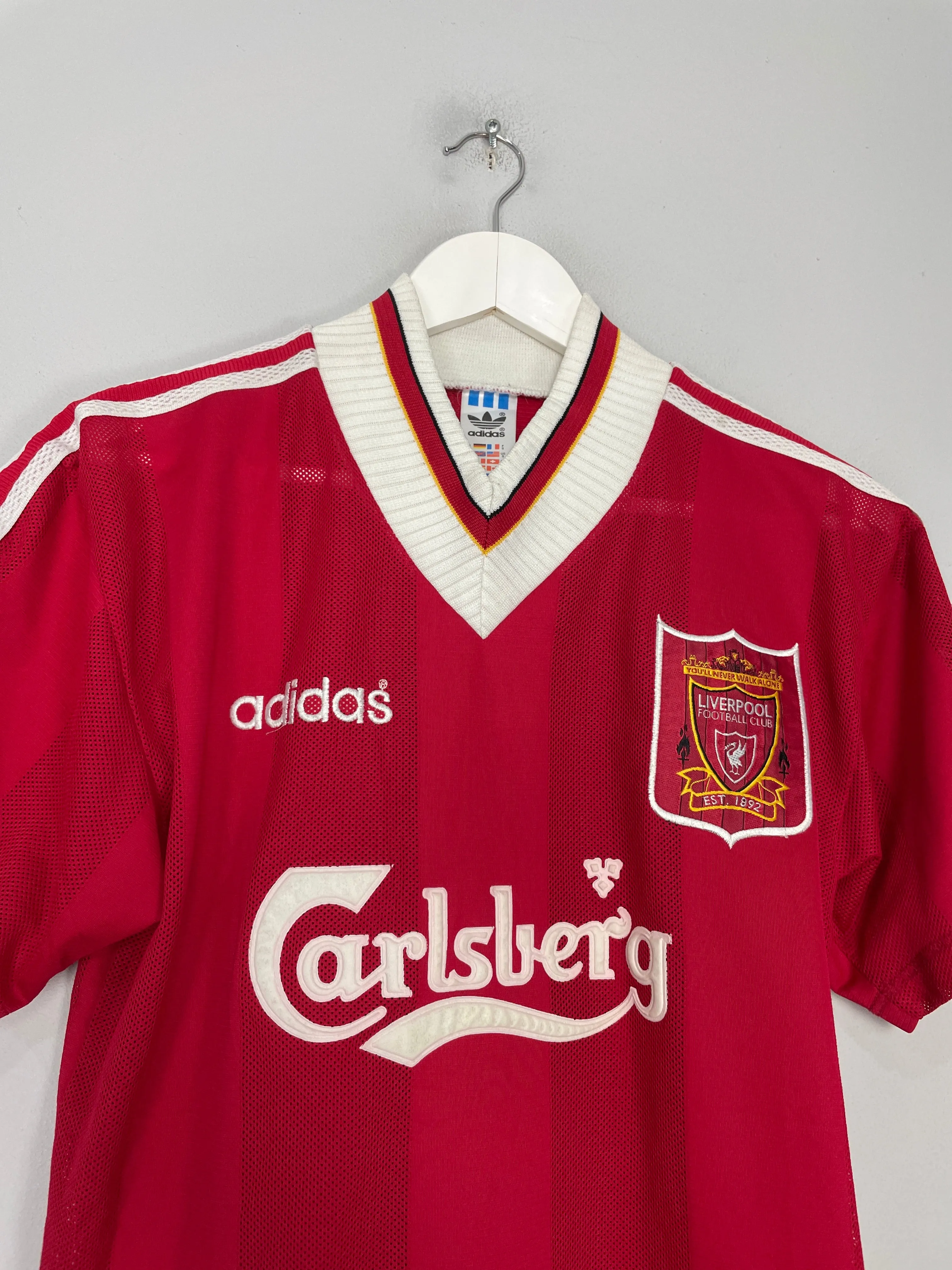 1995/96 LIVERPOOL HOME SHIRT (S) ADIDAS