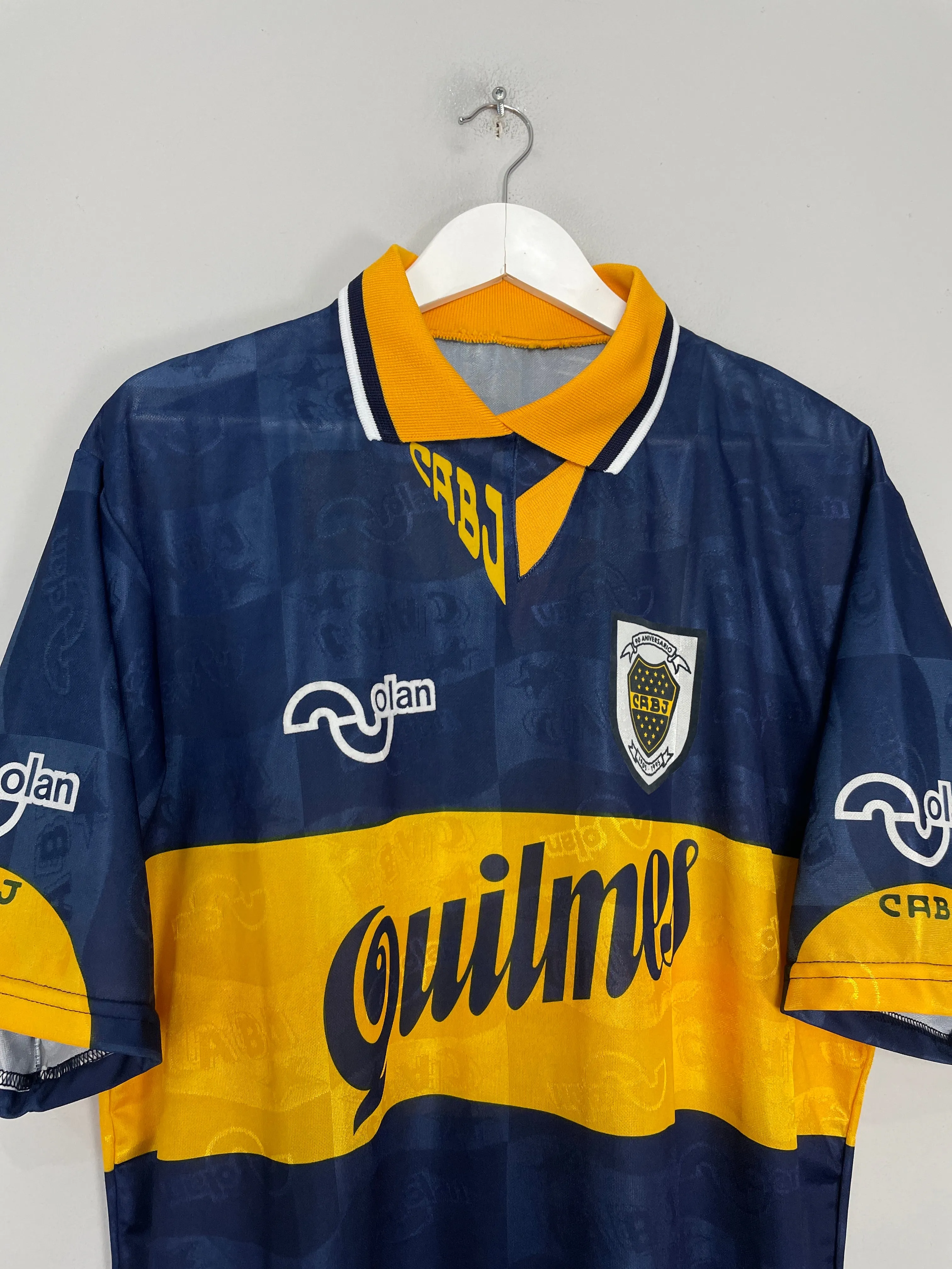 1995/97 BOCA JUNIORS HOME SHIRT (L) OLAN