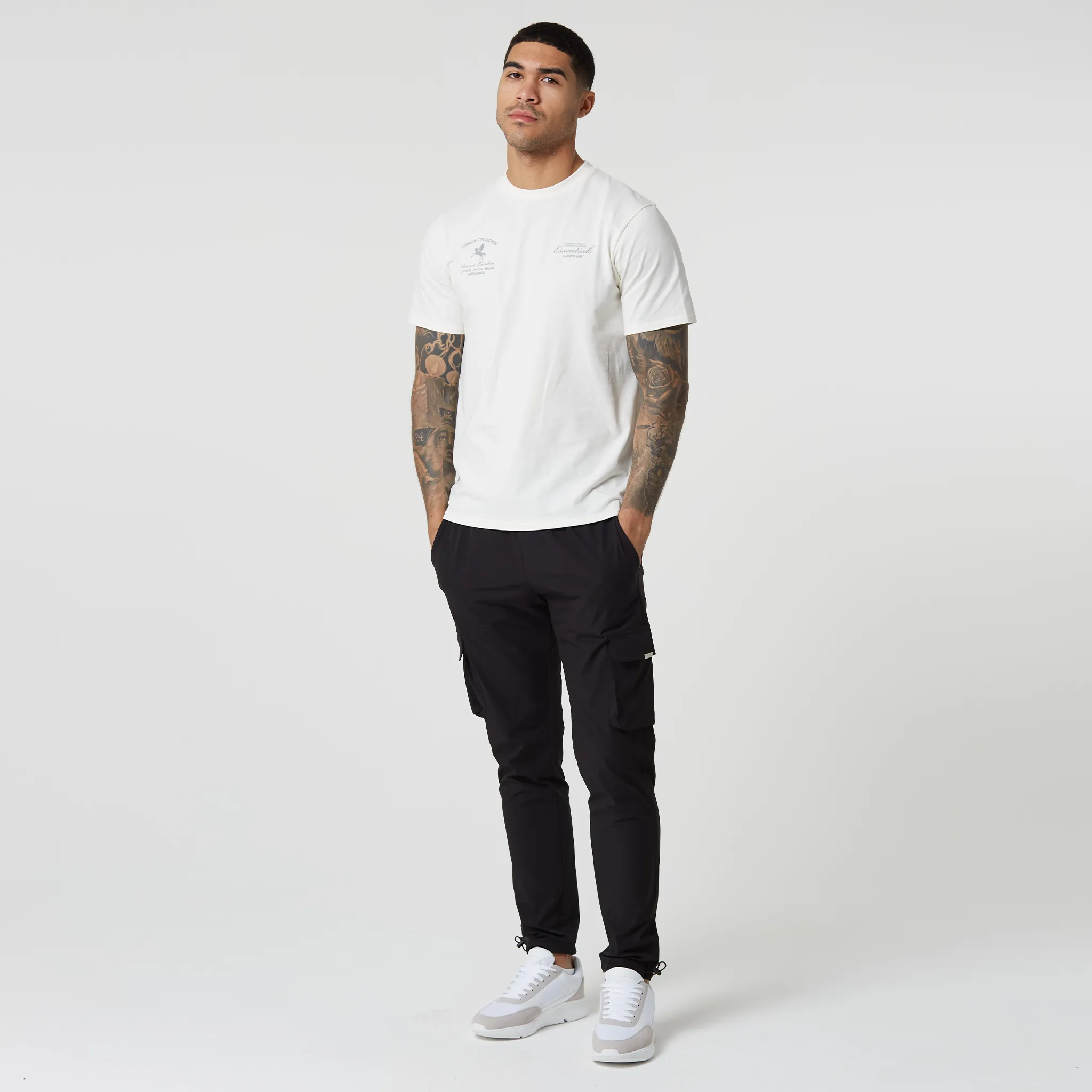 2-Pack Stretch Tech Cargo Pants | Black / Dark Grey