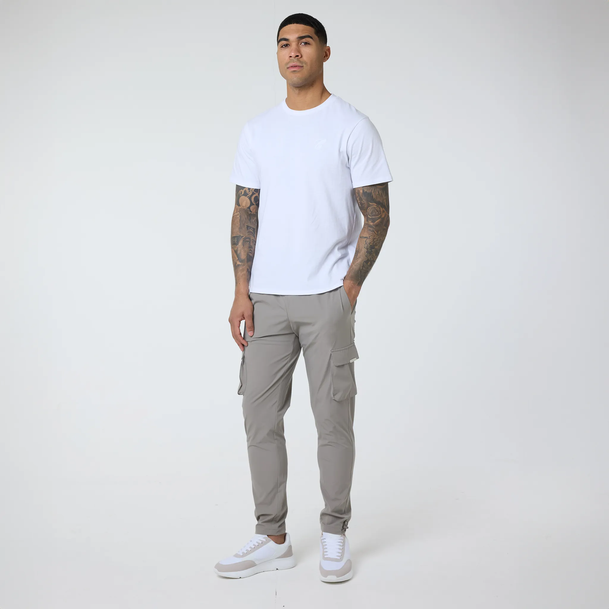 2-Pack Stretch Tech Cargo Pants | Dark Grey / Sand