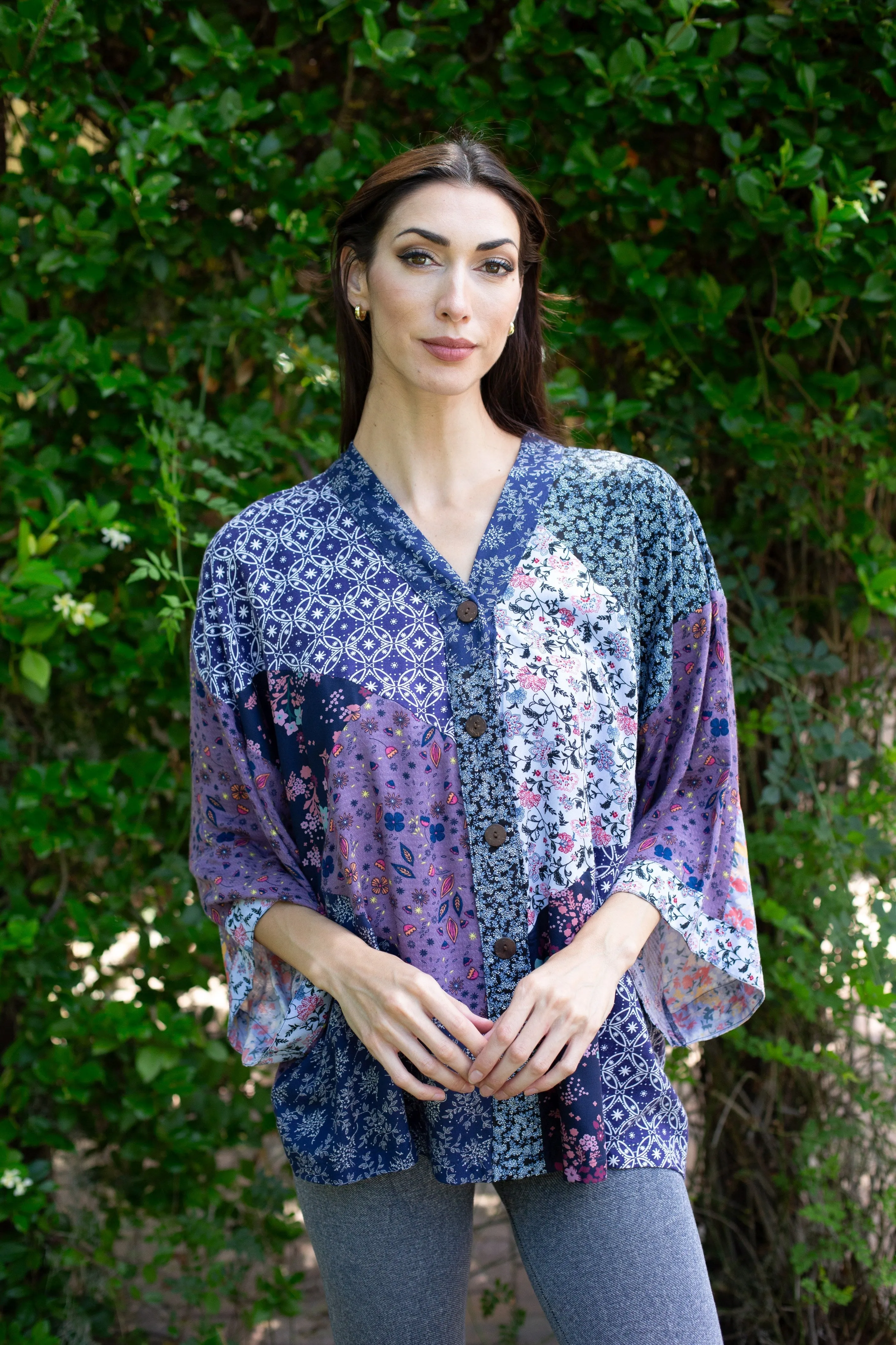 224634 Sacred Threads Patchwork Kimono