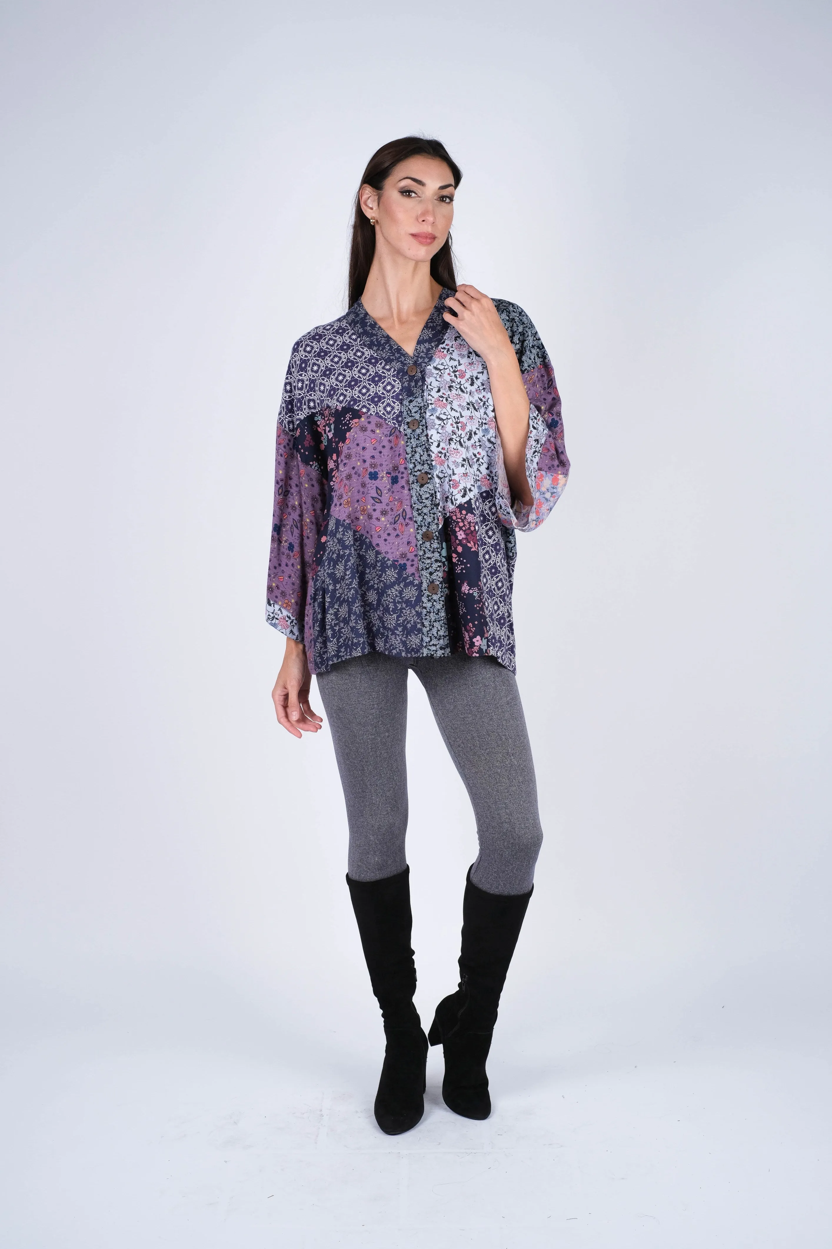 224634 Sacred Threads Patchwork Kimono