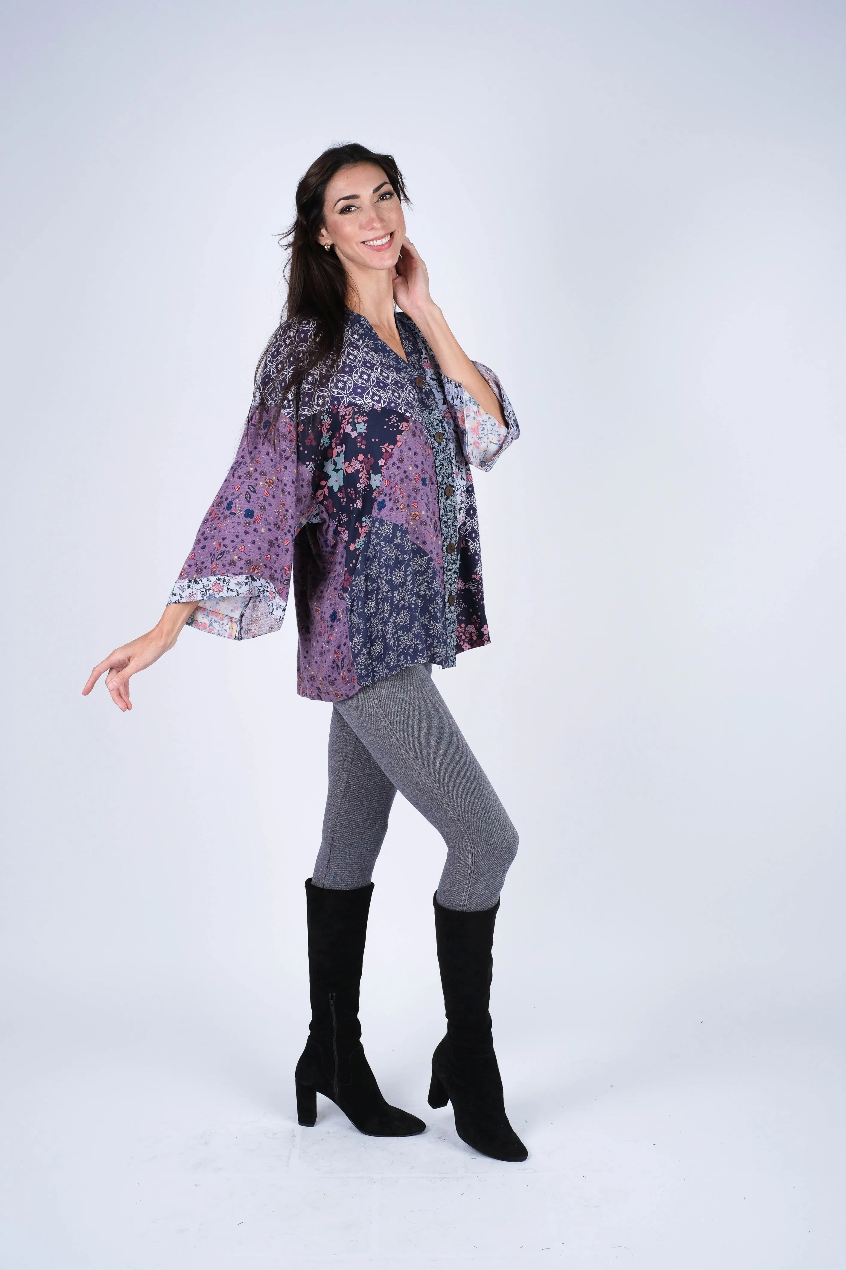 224634 Sacred Threads Patchwork Kimono