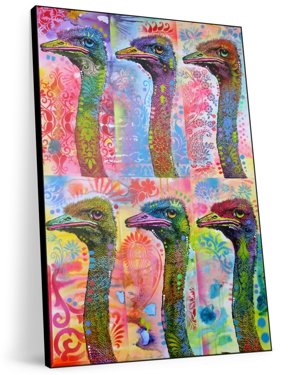 6 Ostriches Wall Art