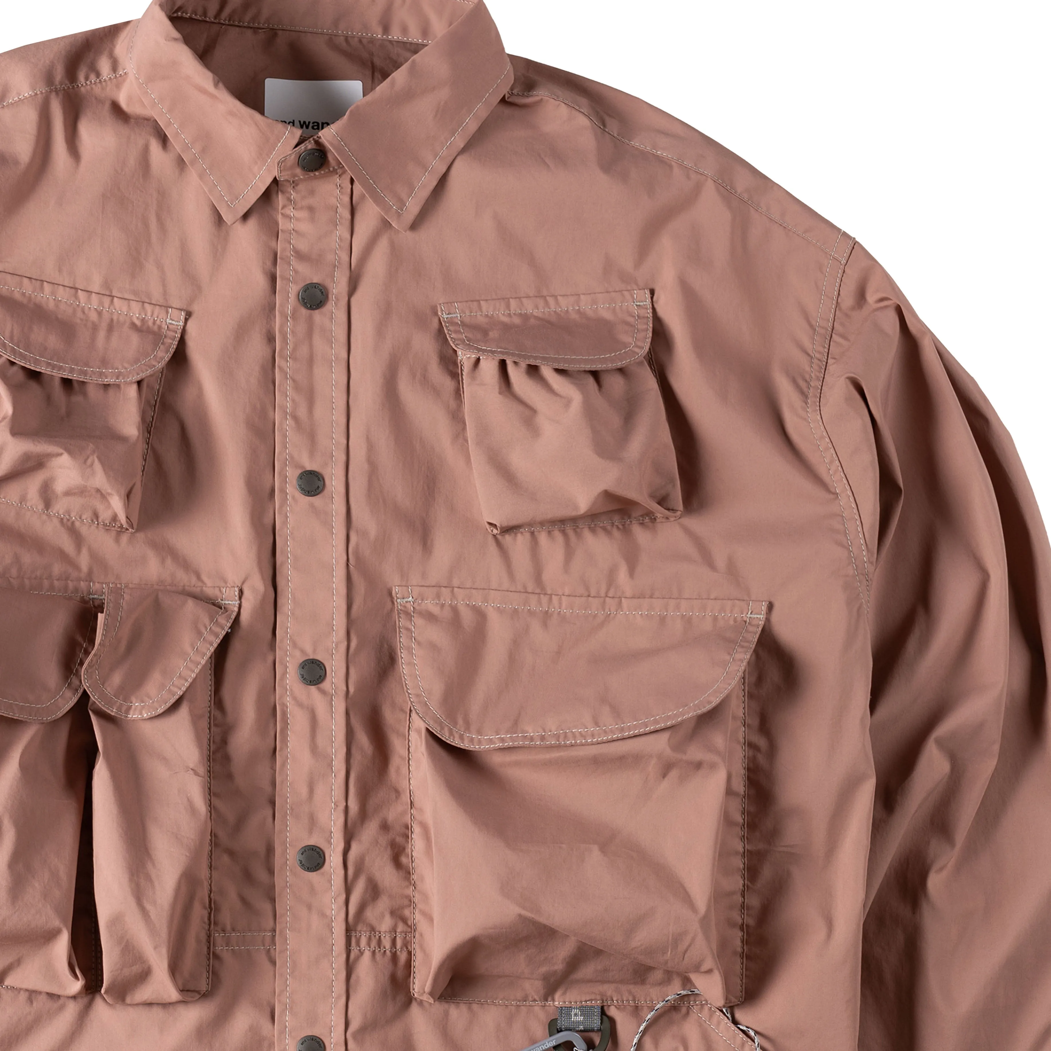 And Wander Multi Pocket Shirt Pink