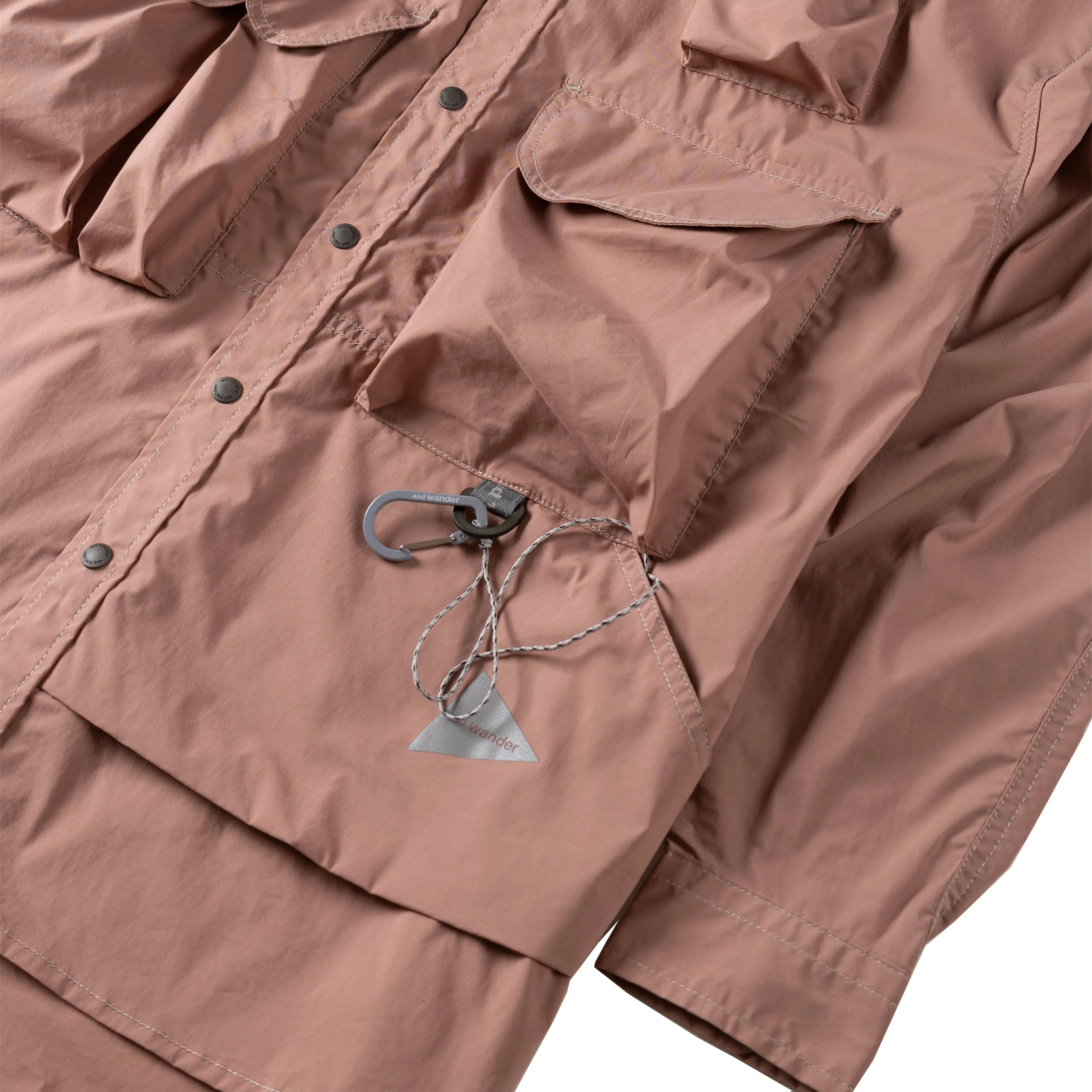 And Wander Multi Pocket Shirt Pink