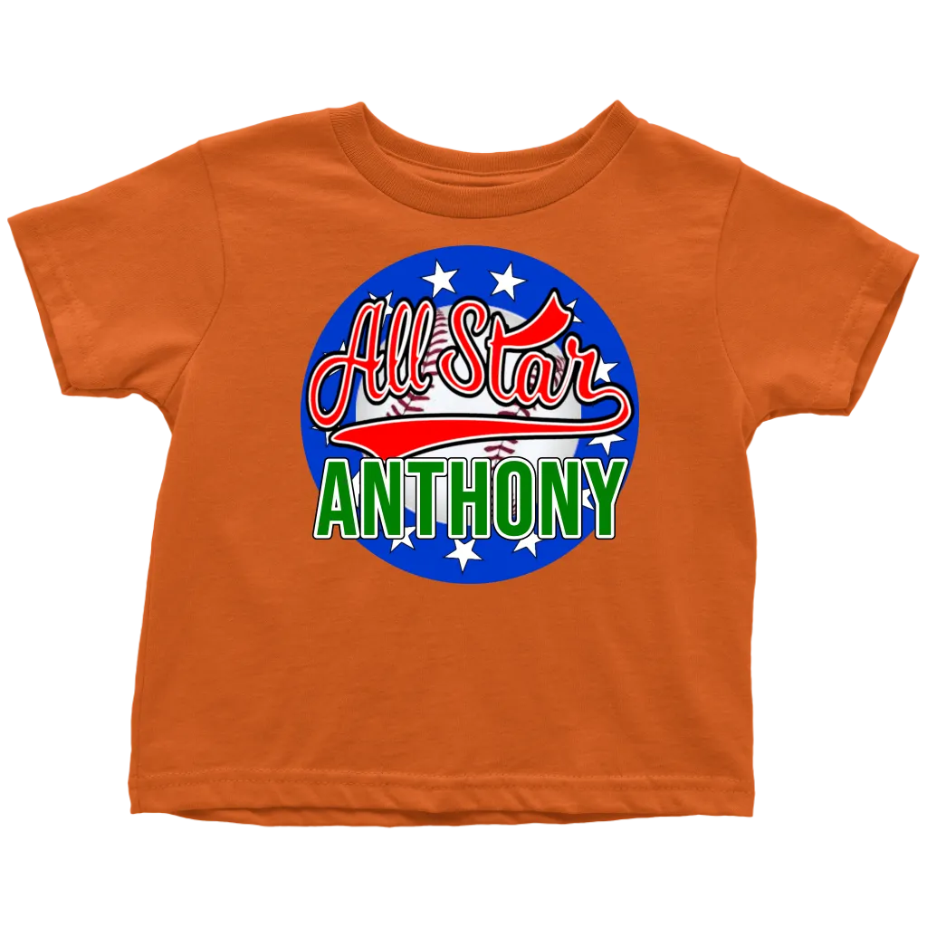 ANTHONY ALL STAR TODDLER T-SHIRT FOR ANTHONY