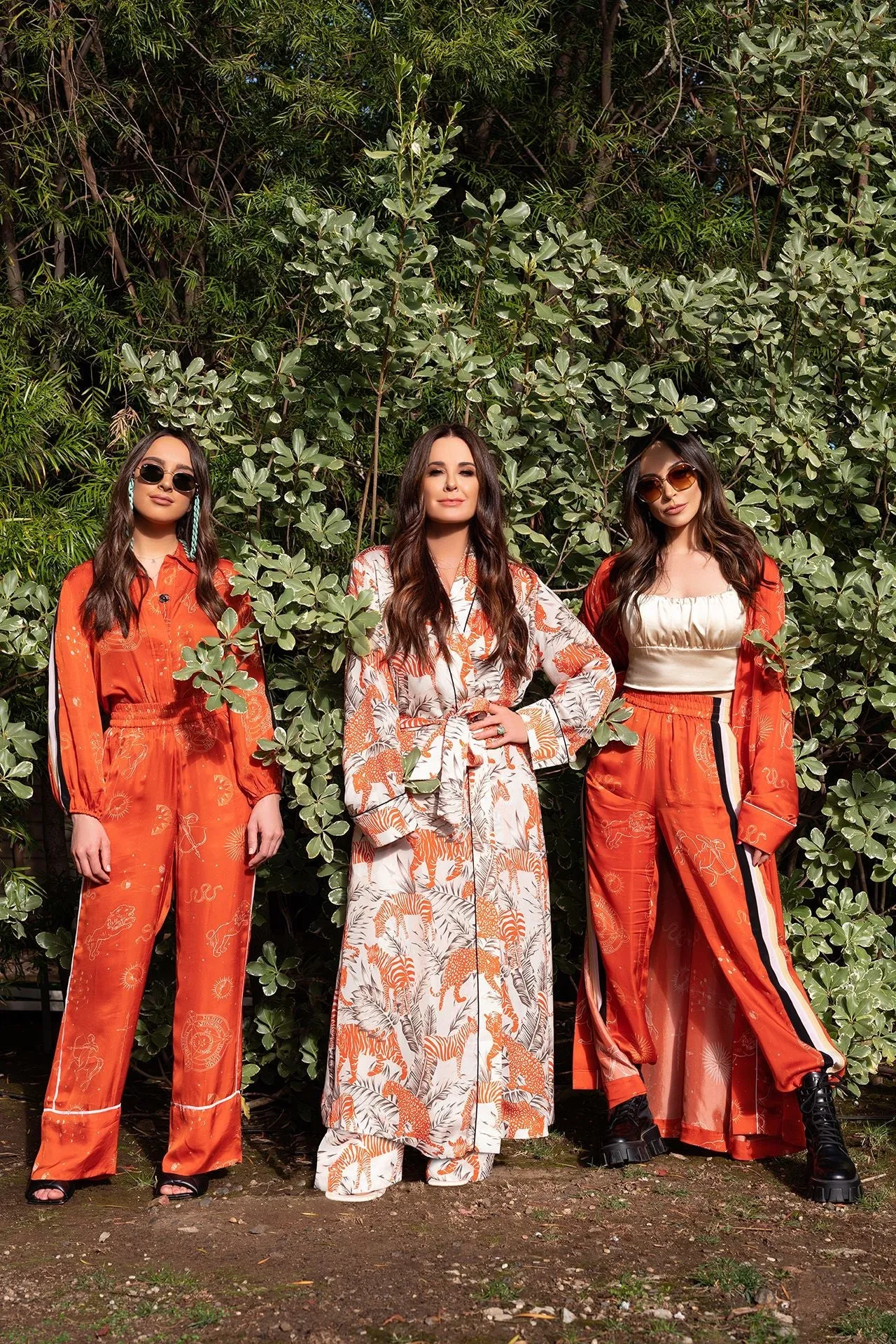 As seen on Kyle Richards Tiger and Zebra Print Robe Dress
