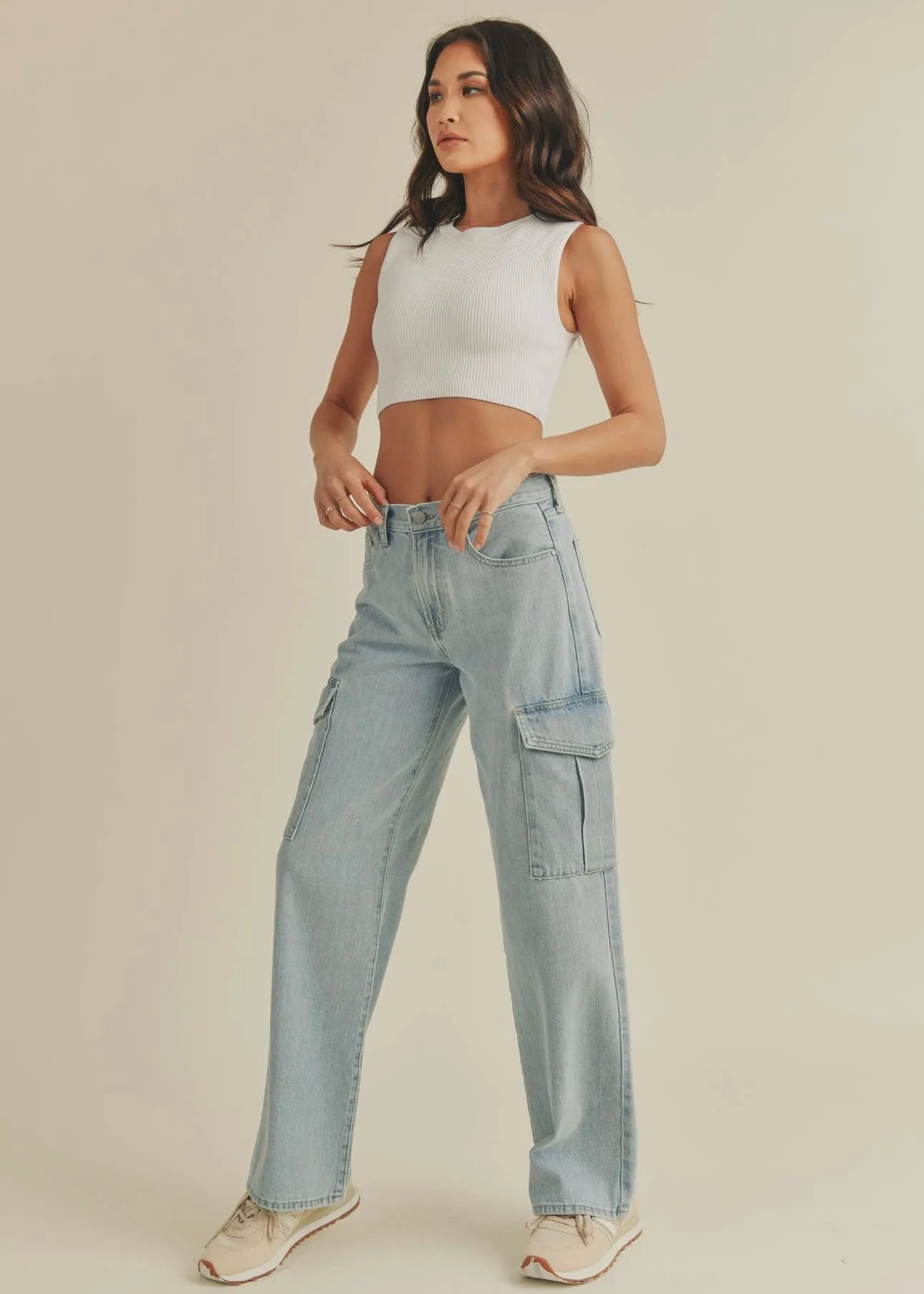 Baby Girl Cargo Jeans