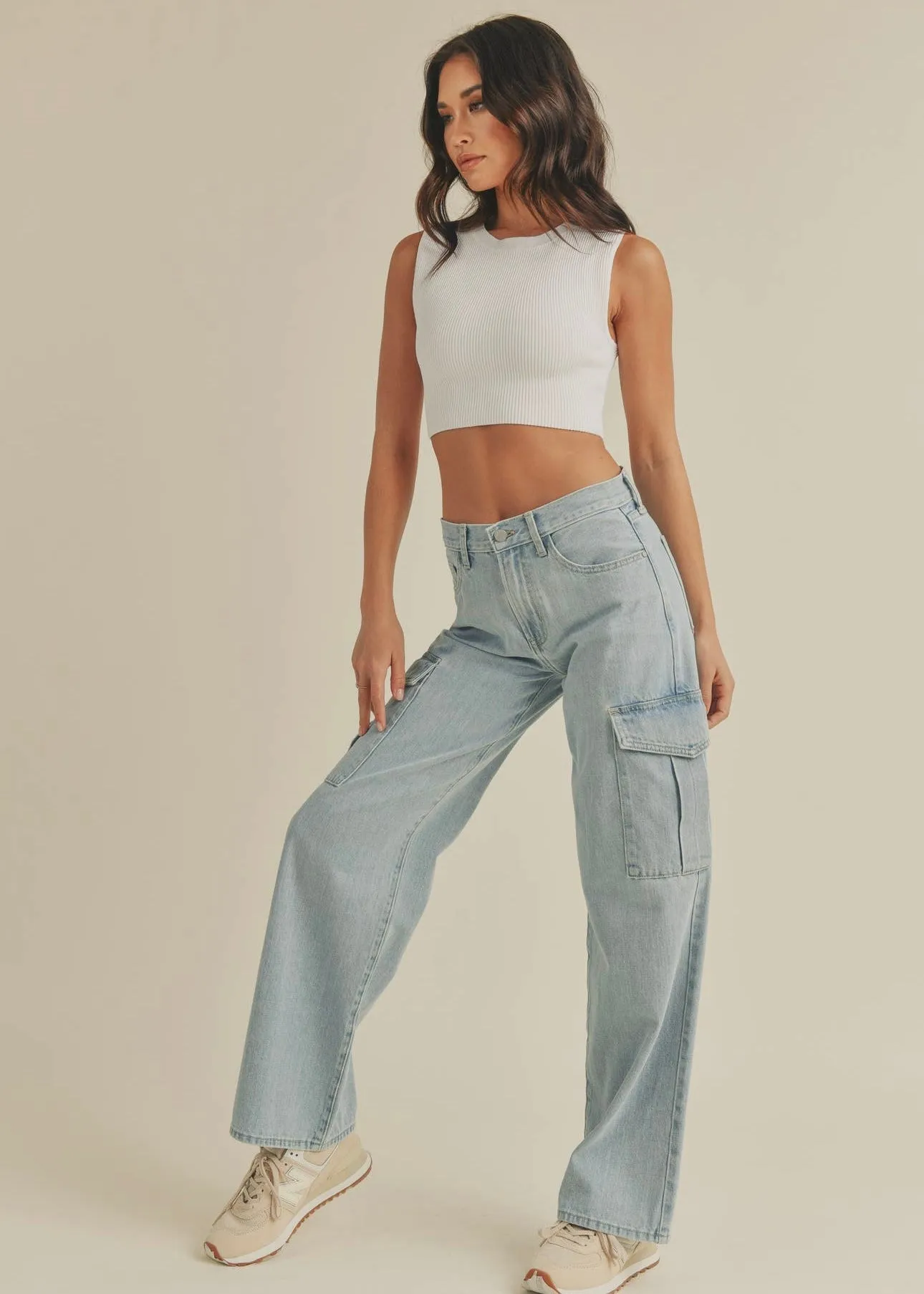 Baby Girl Cargo Jeans