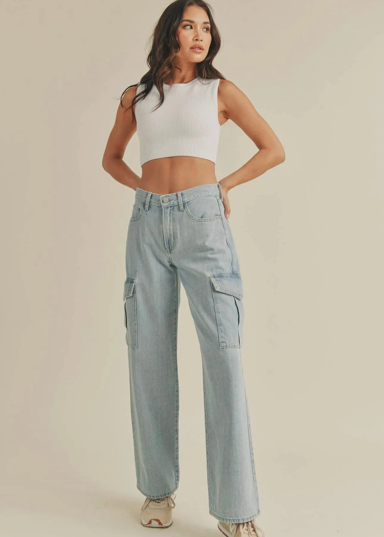 Baby Girl Cargo Jeans