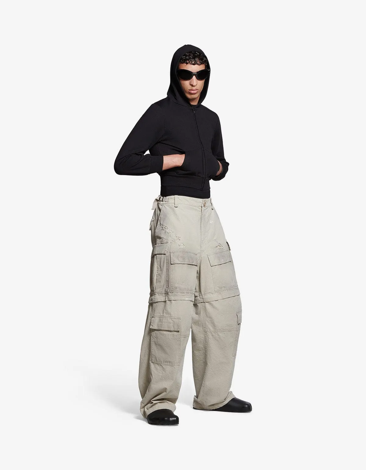 Balenciaga Beige Large Cargo Pants