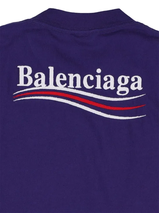 Balenciaga   Political embroidered cotton t-shirt 