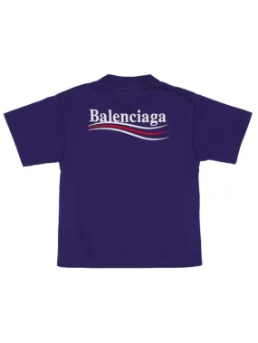 Balenciaga   Political embroidered cotton t-shirt 