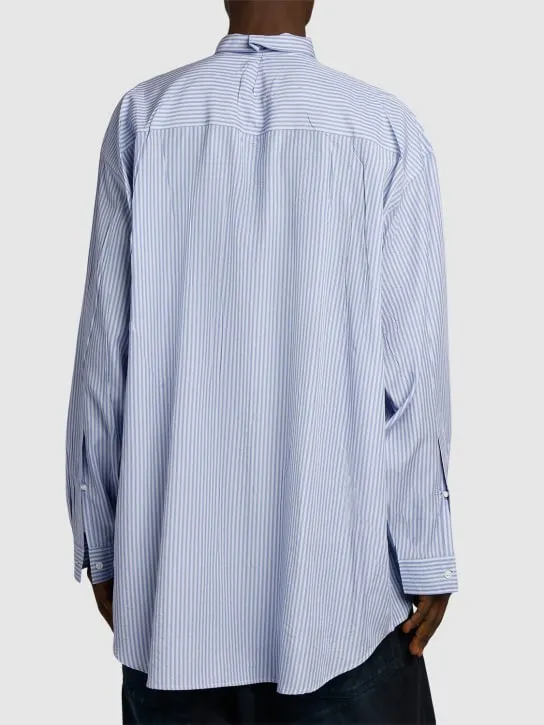 Balenciaga   Striped fluid poplin shirt 