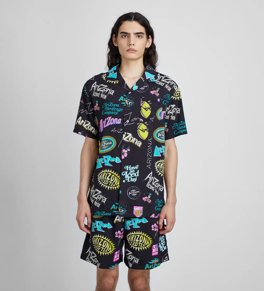 Black Logo Camp Shirt