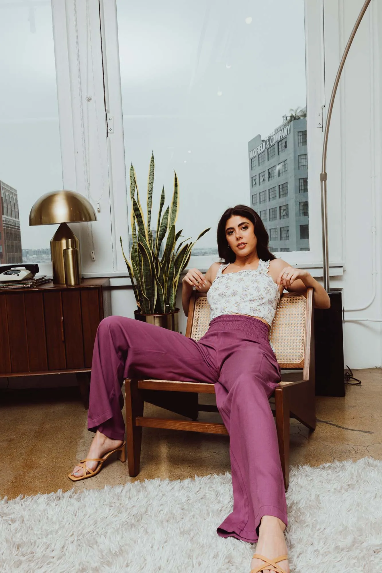 BOARDWALK WIDE LEG W/ UTILITY POCKETS - BOYSENBERRY