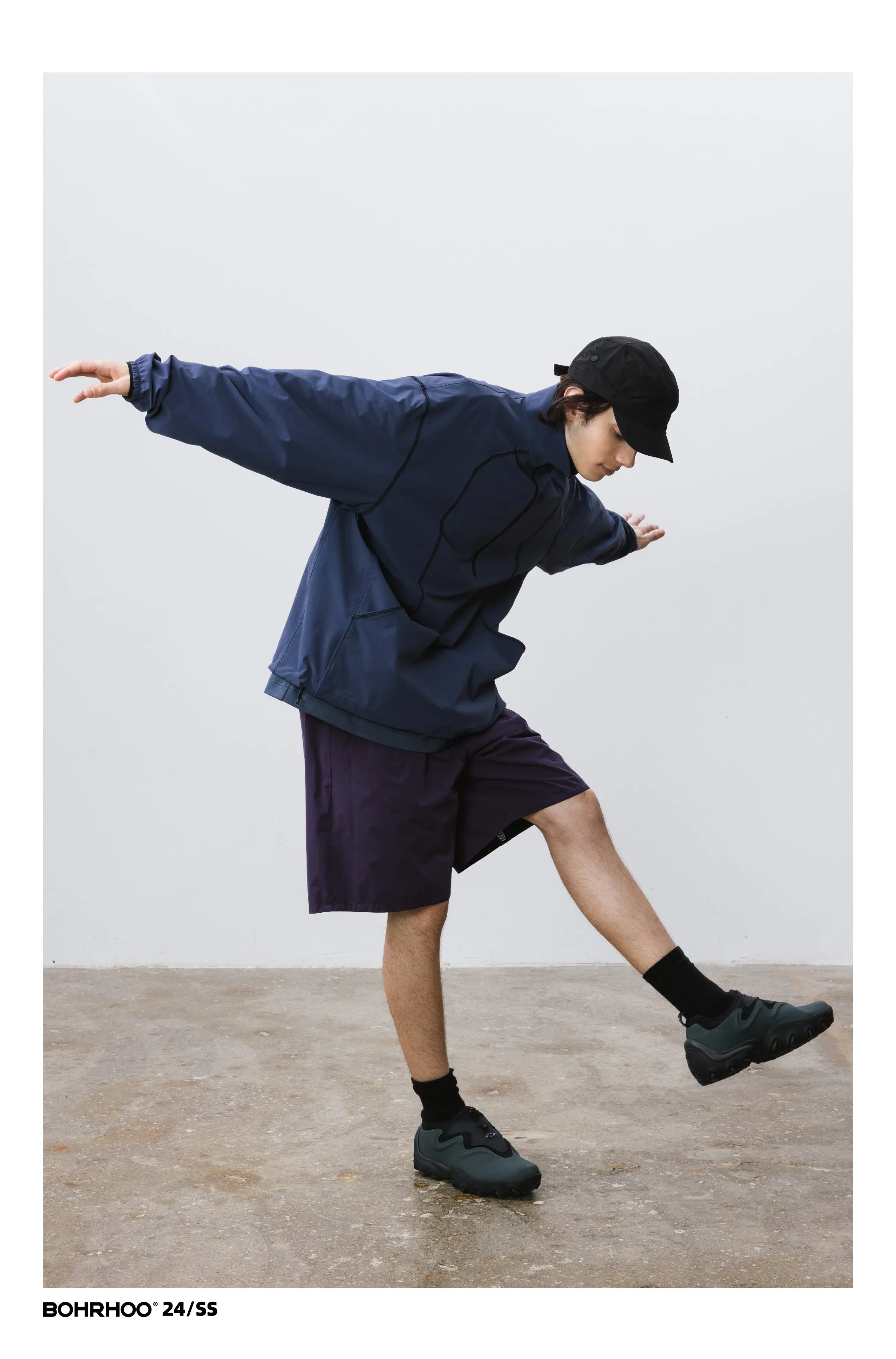 BOHRHOO トップステッチコントラストジャケット BHH011