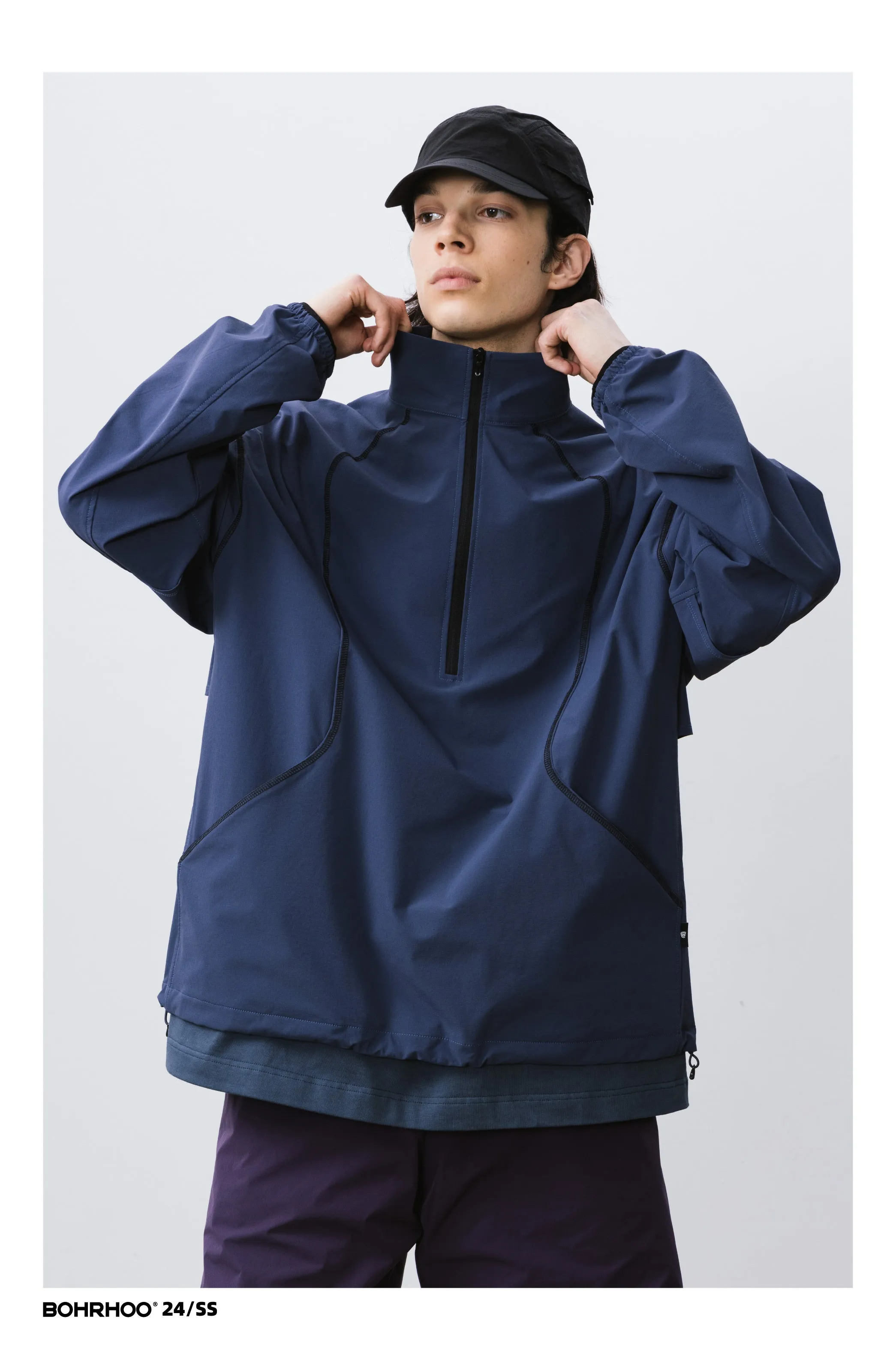 BOHRHOO トップステッチコントラストジャケット BHH011