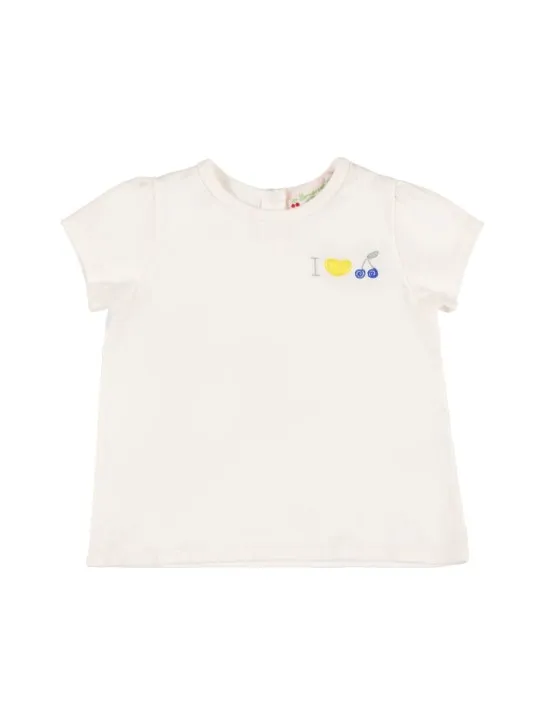 Bonpoint   Embroidered cotton jersey t-shirt 
