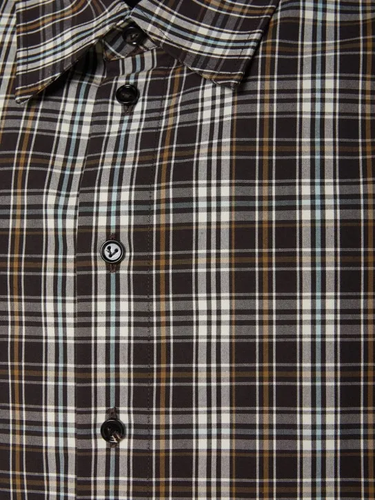 Bottega Veneta   Checked cotton shirt 
